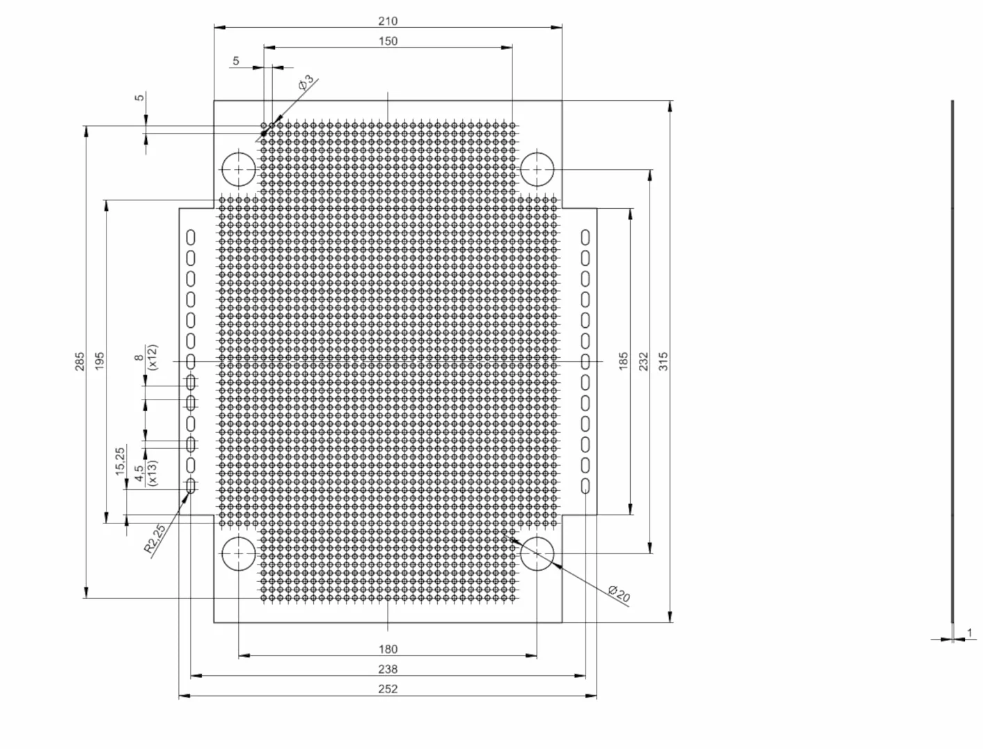 Intratec répartiteur de communication IP40 boîtier multimédia saillie 287 x 361 x 112 mm blanc