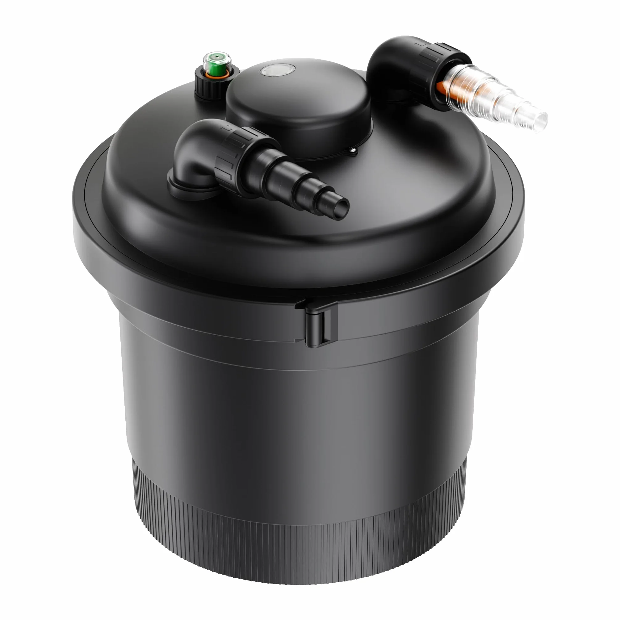 Wiltec CPF-280 Filtre de bassin à pression avec stérilisation UV - 380 x 380 x 420 mm - 11 W/étang 8000 l max. / réservoir 20 l - Filtration eau à grand débit