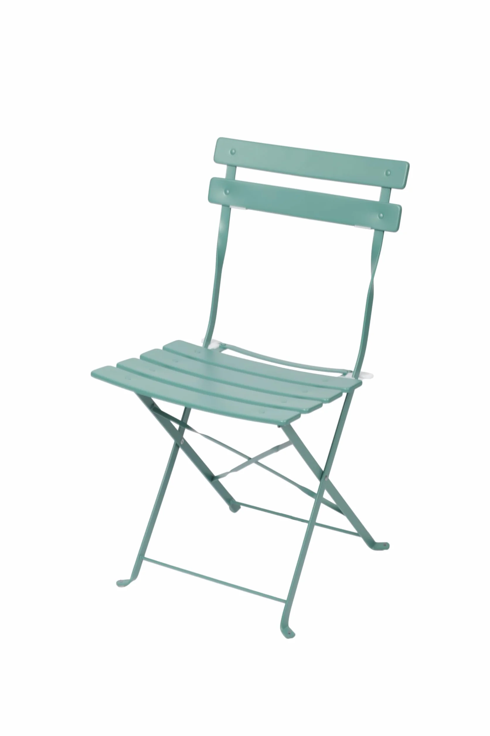 Albatros Ensemble de bistrot 3 pièces vert – Table et chaises pliables en métal robuste pour balcon ou jardin