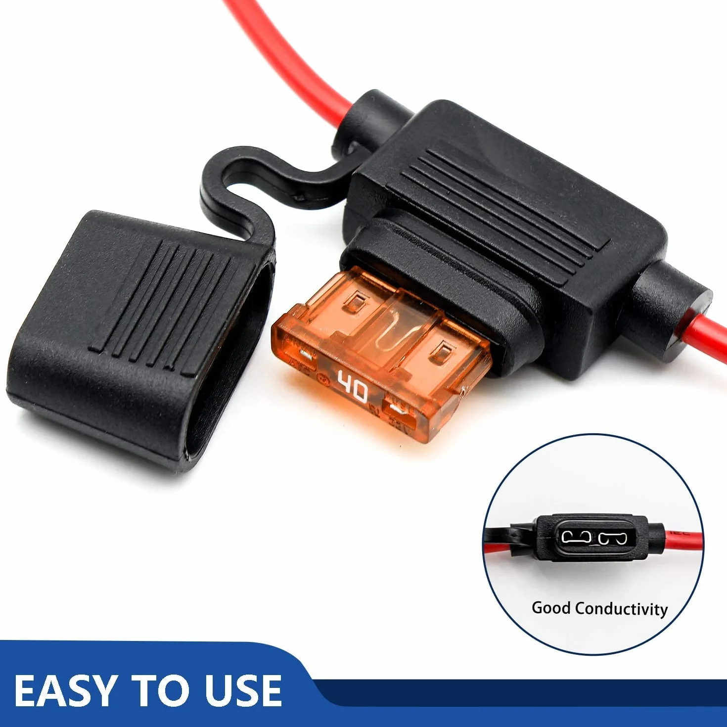 Gebildet Porte-fusible à lame ATO étanche 32 V 10 AWG fusibles 30 A 40 A
