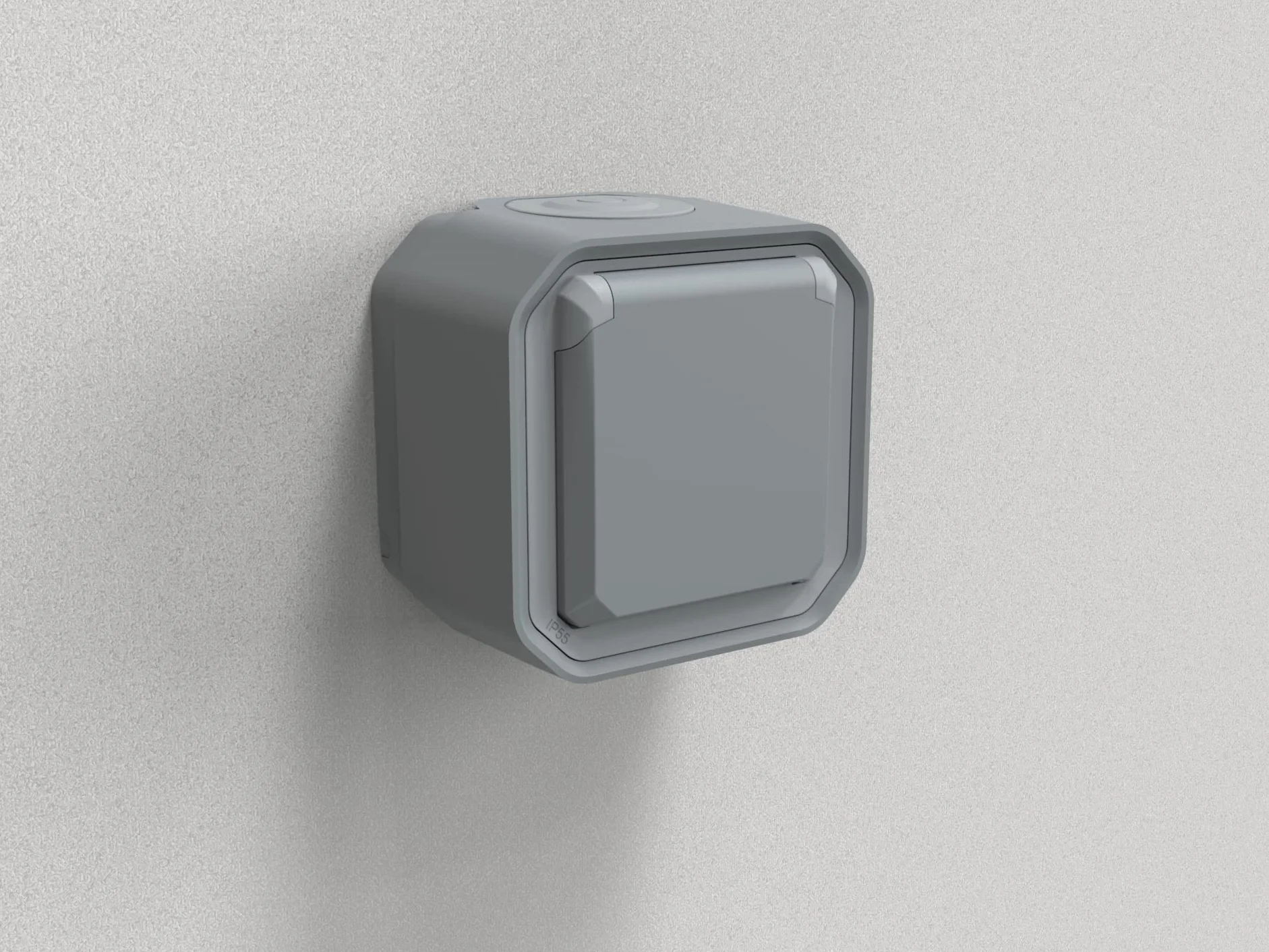Legrand Prise Etanche IP55 Plexo 2P+T 16A Gris
