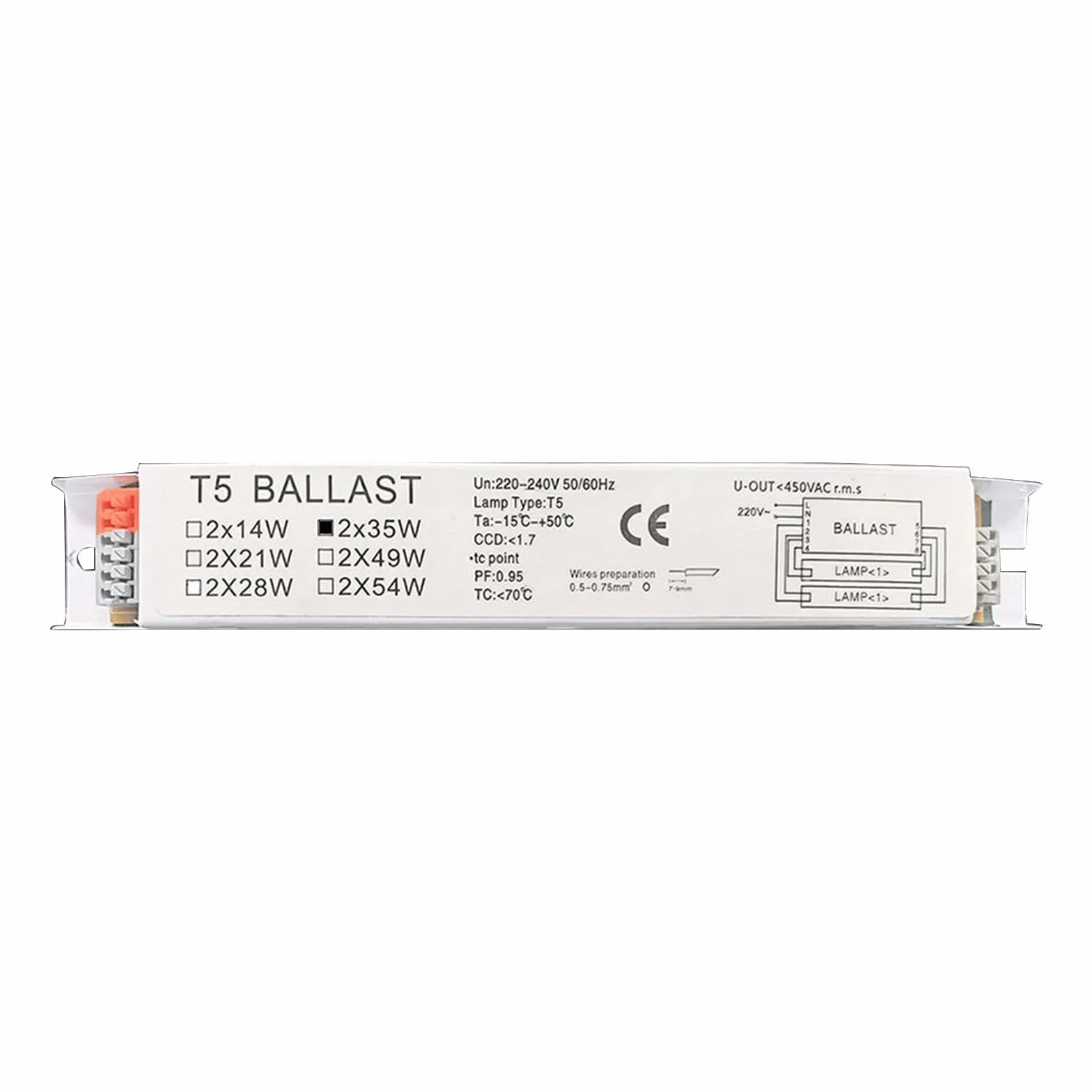Ballast Électronique Quicktronic Haute Efficacité 220-240V T5 Large Tension Lampe Fluorescente