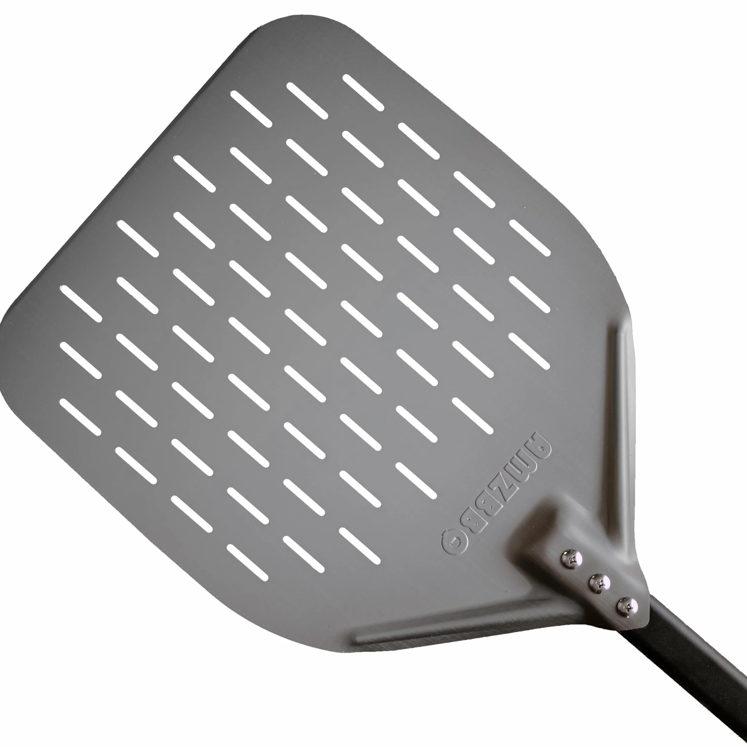 Pelle à pizza perforée en aluminium anodisé dur 40 x 40 x 76 cm accessoire barbecue