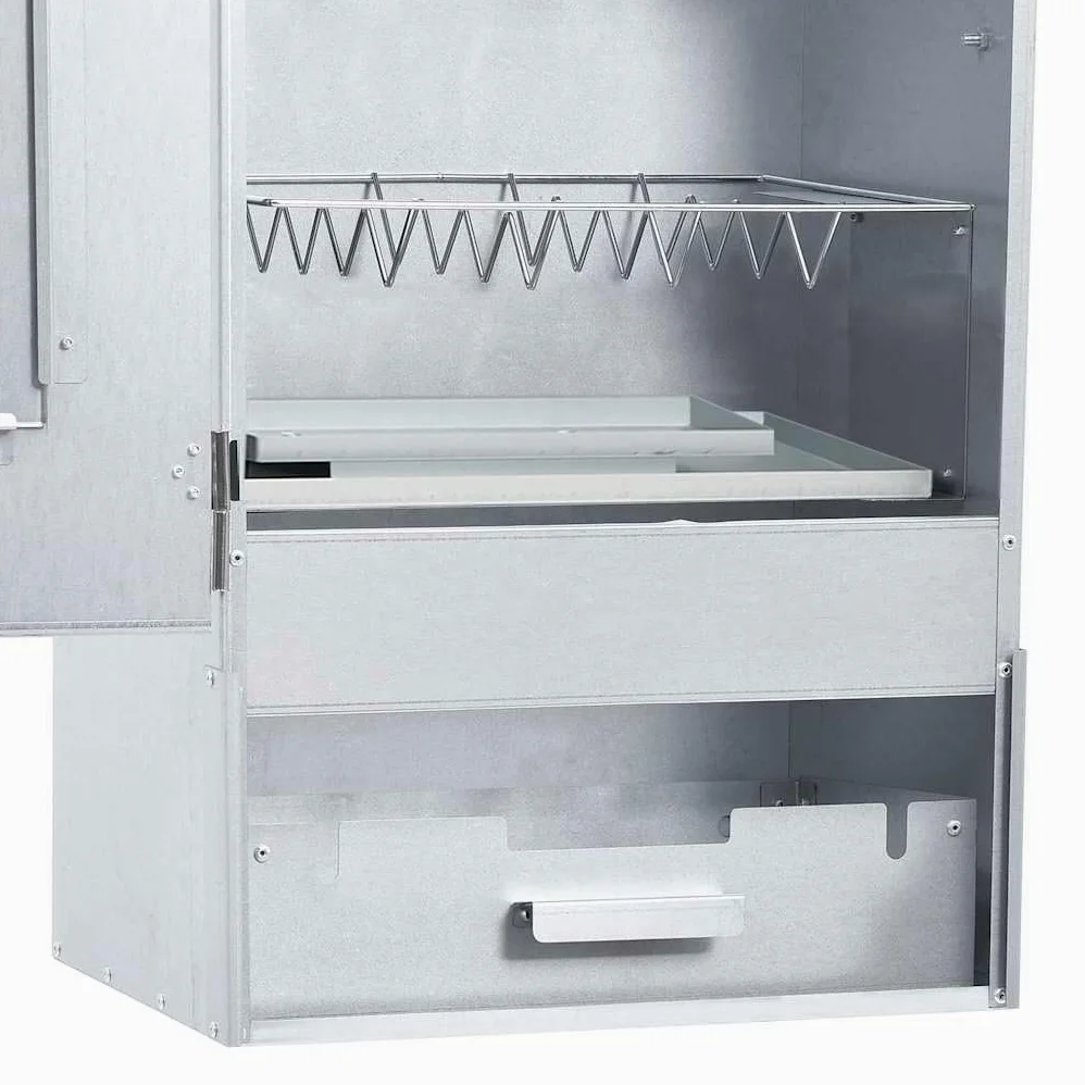 vidaXL Fumoir de Four à BBQ avec 1 kg de Copeaux de Bois Barbecue Gril d'Extérieur Gril de Cuisson Arrière-cour Durable 44,5x29x83 cm