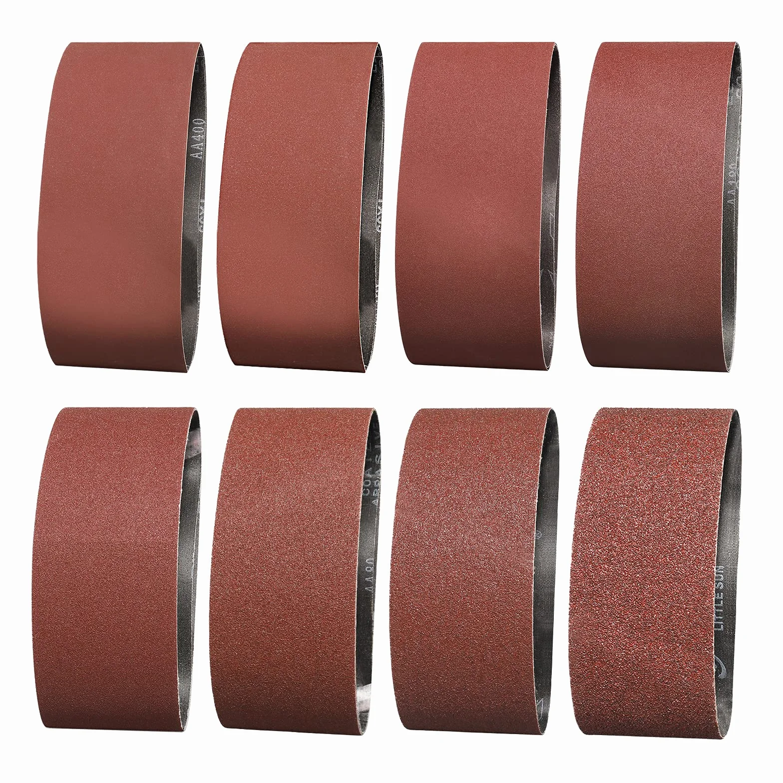 Bande Abrasive 75X457 mm 40/60 80/120/180/240/320/400 Bande de Ponceuse pour Bois 14 Pièces