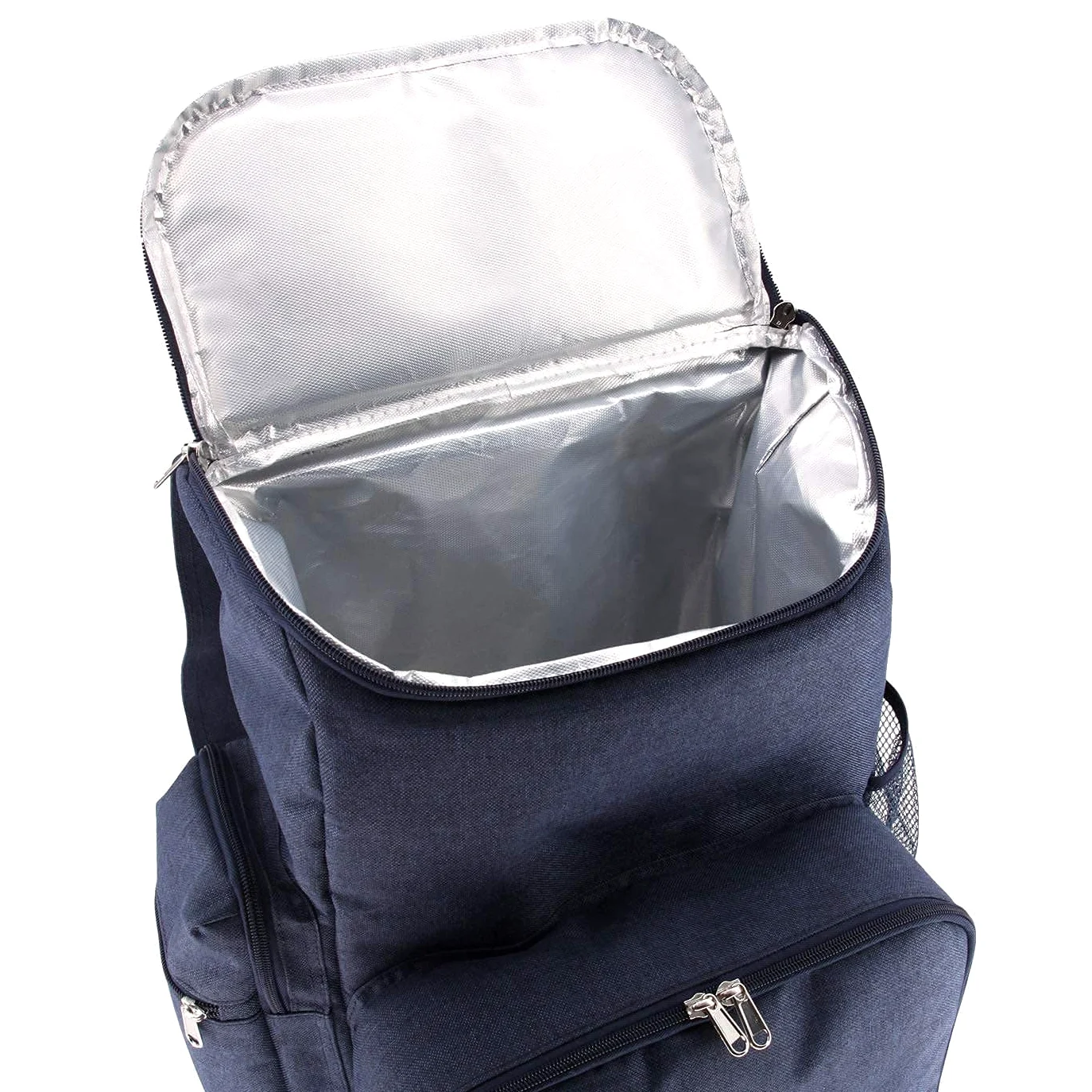 Les Jardins de la Comtesse - Sac à Dos Pique-Nique Escapade - 4 Personnes - Complet avec Compartiment Isotherme - Assiettes Solides et légères - Nombreuses Poches - 29 x 15 x 44 cm (Bleu)