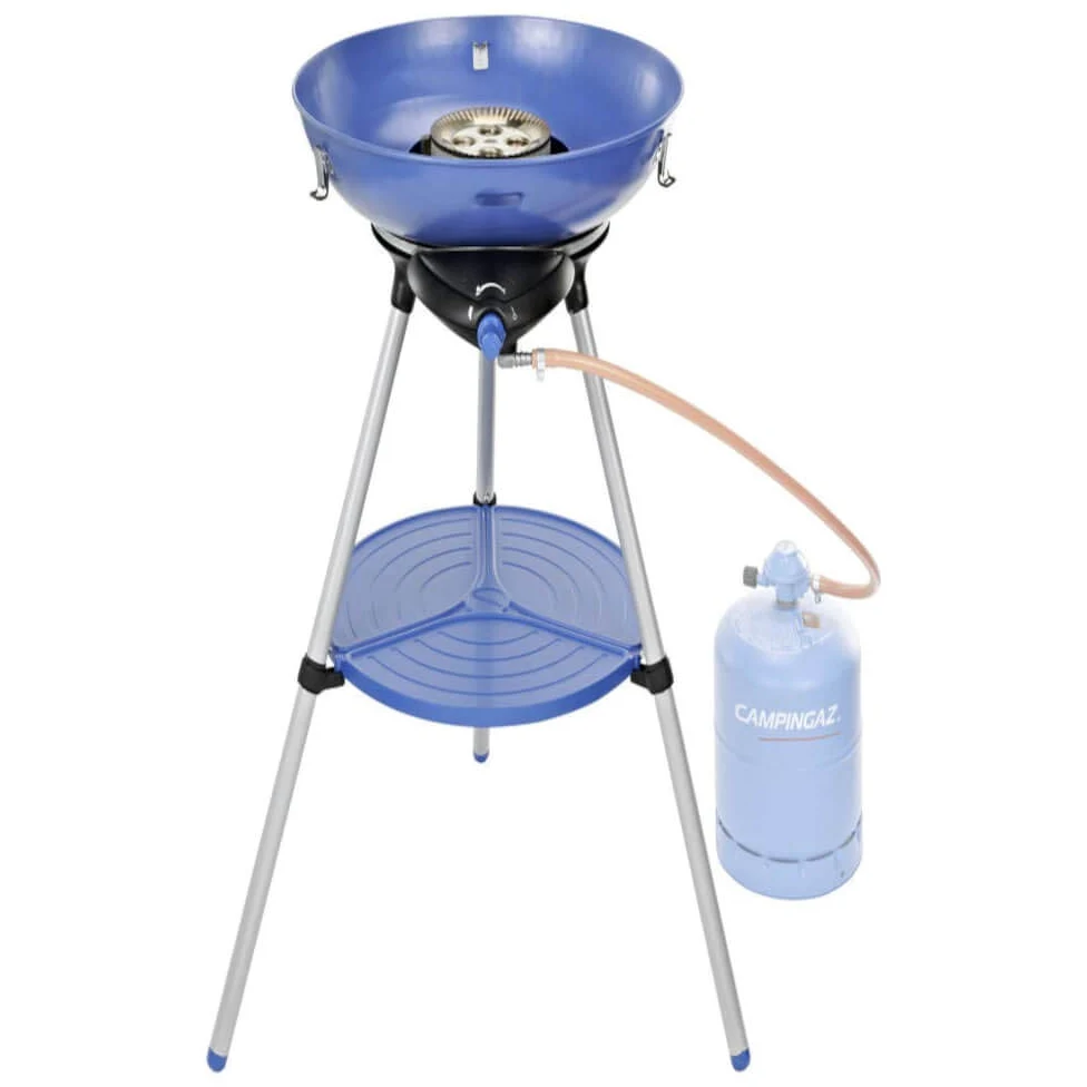 Campingaz - Plaque de Cuisson/Grill - Party Grill 600 + Flexible Hose 1,25 m + Robinet détendeur 28 mbar 500g/h