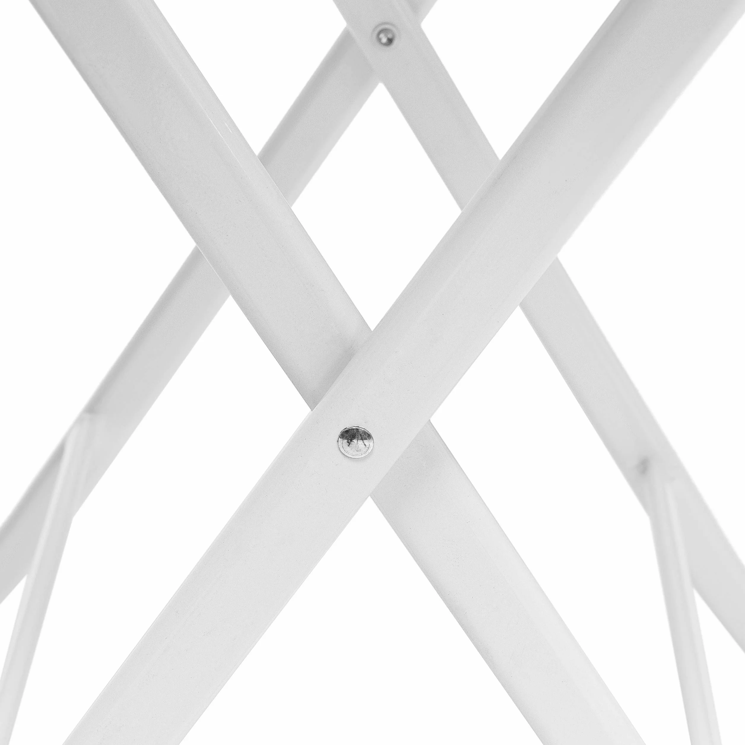 Relaxdays Table pliante de jardin BASTIAN carrée 74 x 61,5 x 61,5 cm aspect rotin blanc