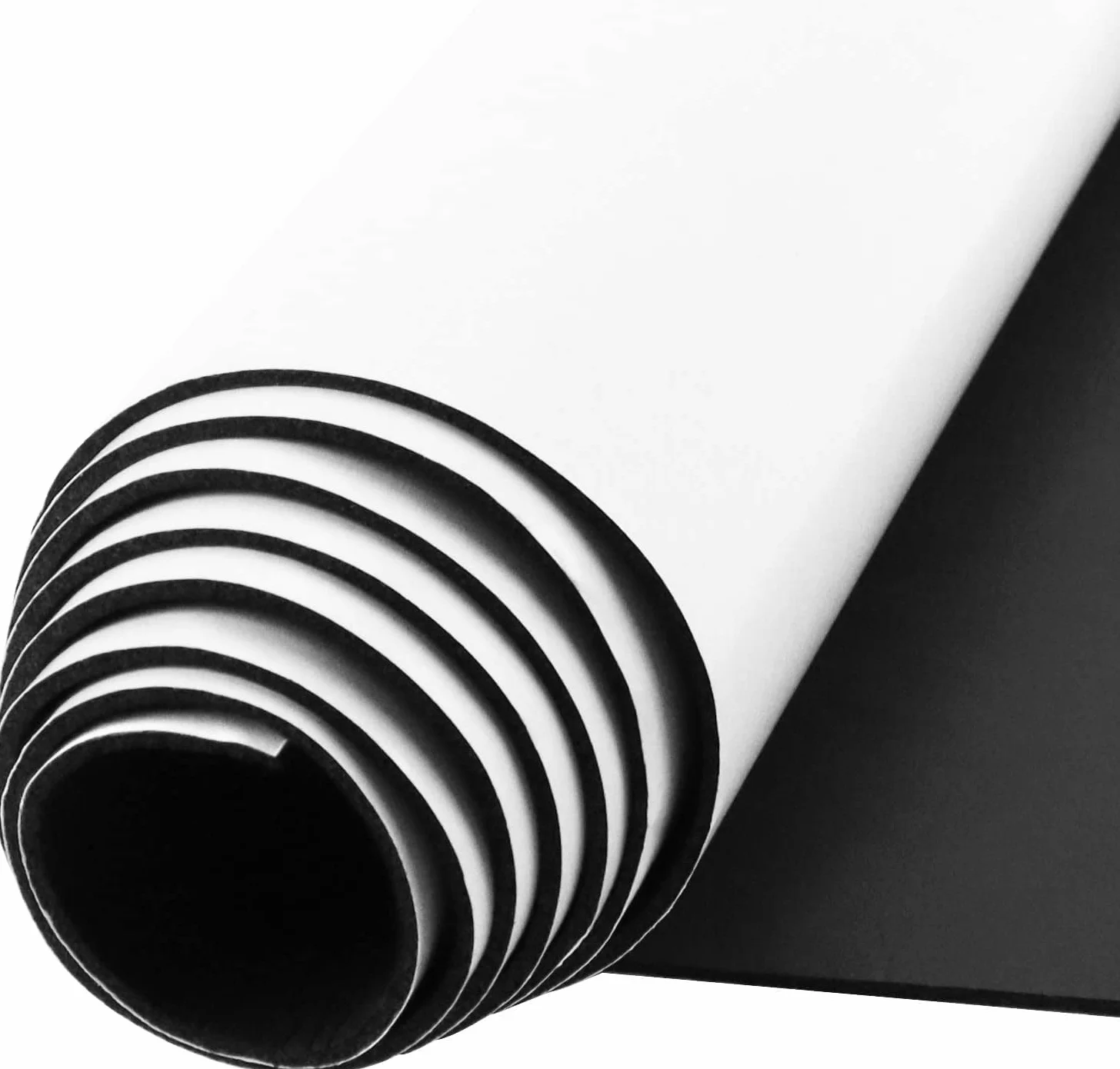 Rouleau de Mousse Néoprène Autocollant Anti Vibrations Antidérapant 300mm x 1.5m x 1.5mm Noir