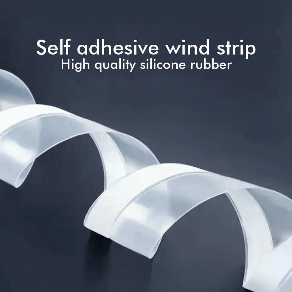 Joint d'étanchéité en silicone pour porte et fenêtre, 25 mm x 3,0 m, blanc, anti-poussière et bruit