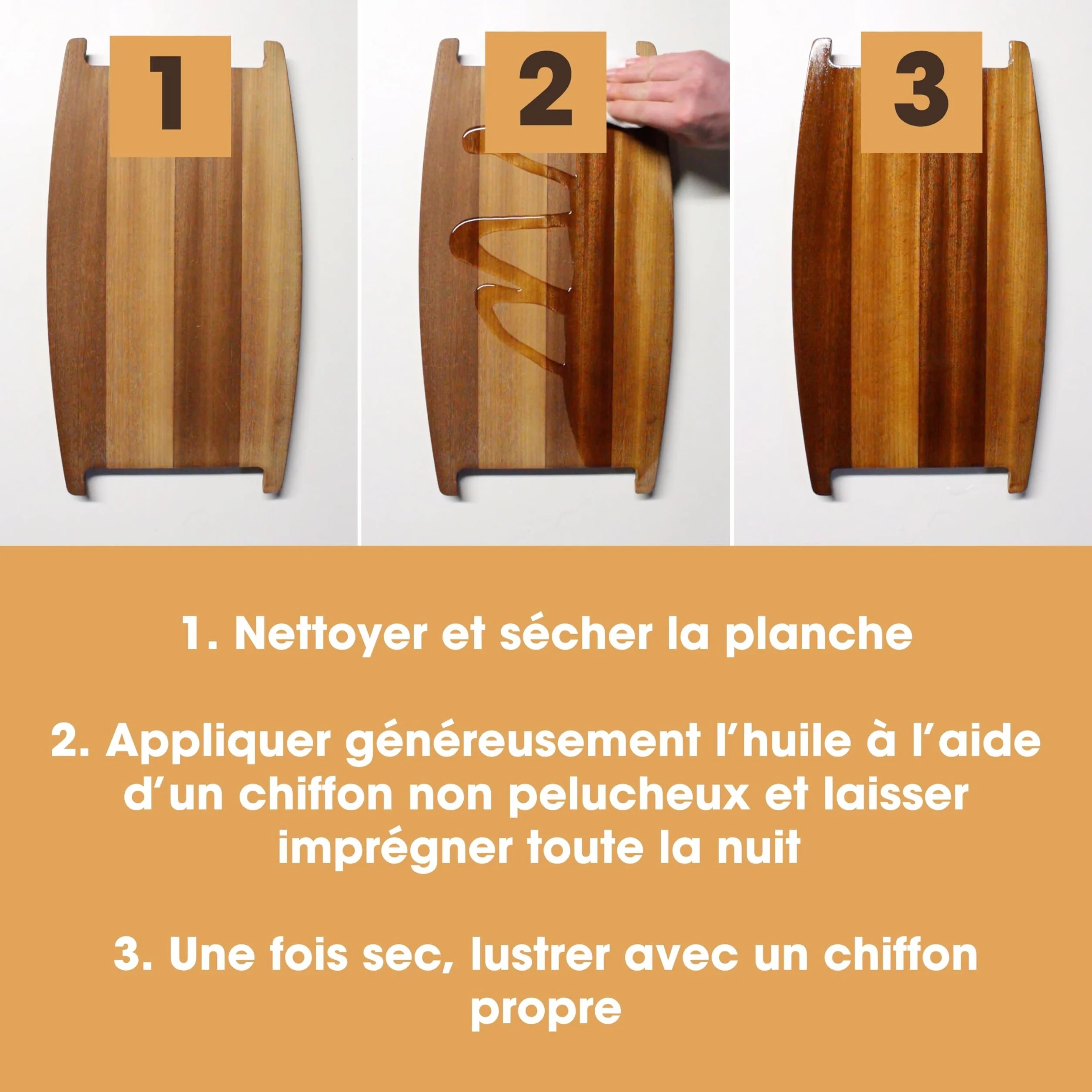 Huile Minérale de Qualité Alimentaire pour Planche à Découper en Bois – 500 ml