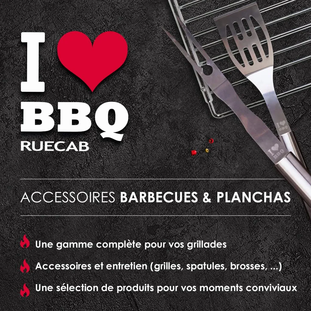 I LOVE BBQ - Grilles de Cuisson Barbecue et fumoir - Grille de Barbecue Simple, rectangulaire, 67x40 - Matière : Acier chromé - Dimensions : 67 x 40cm 2232, Nc