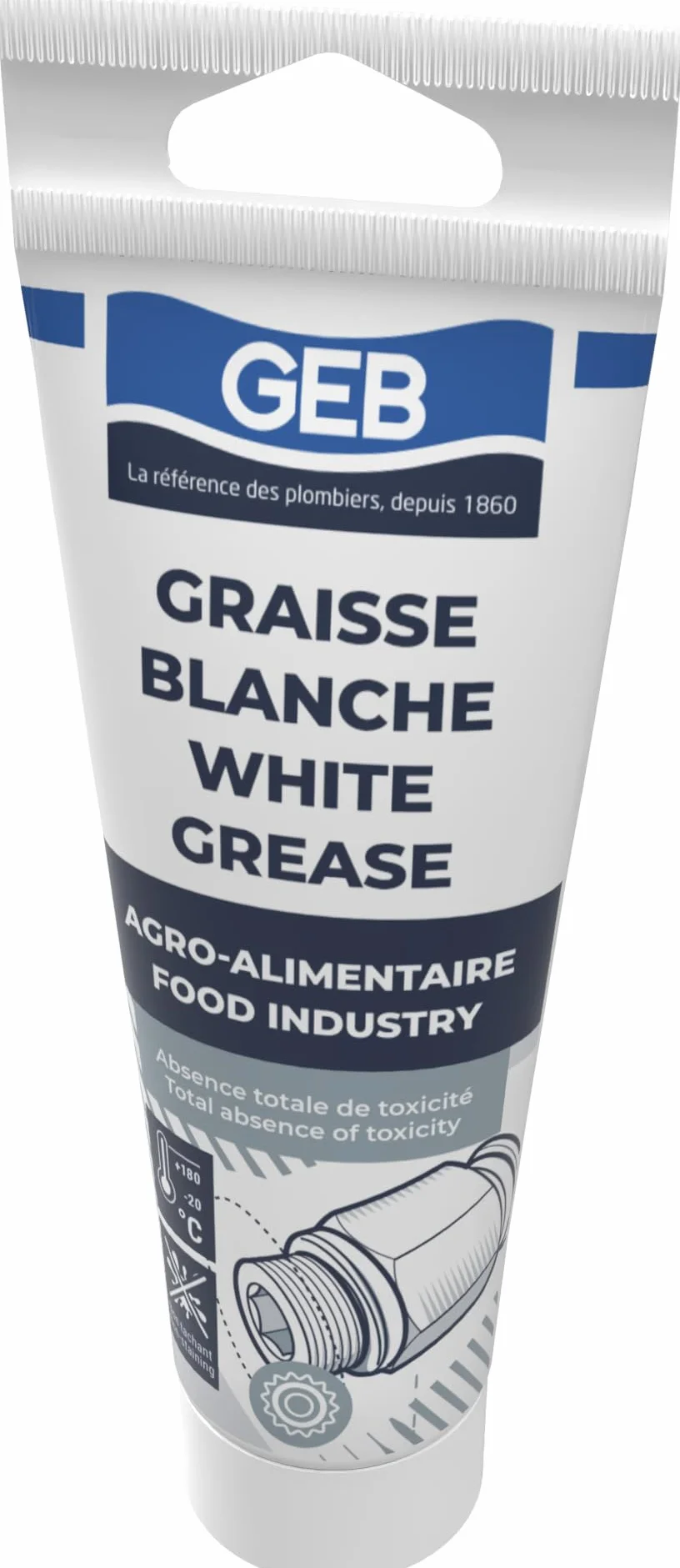 Graisse blanche sans savon contact alimentaire lubrification roulements machines à café Tube 125ml