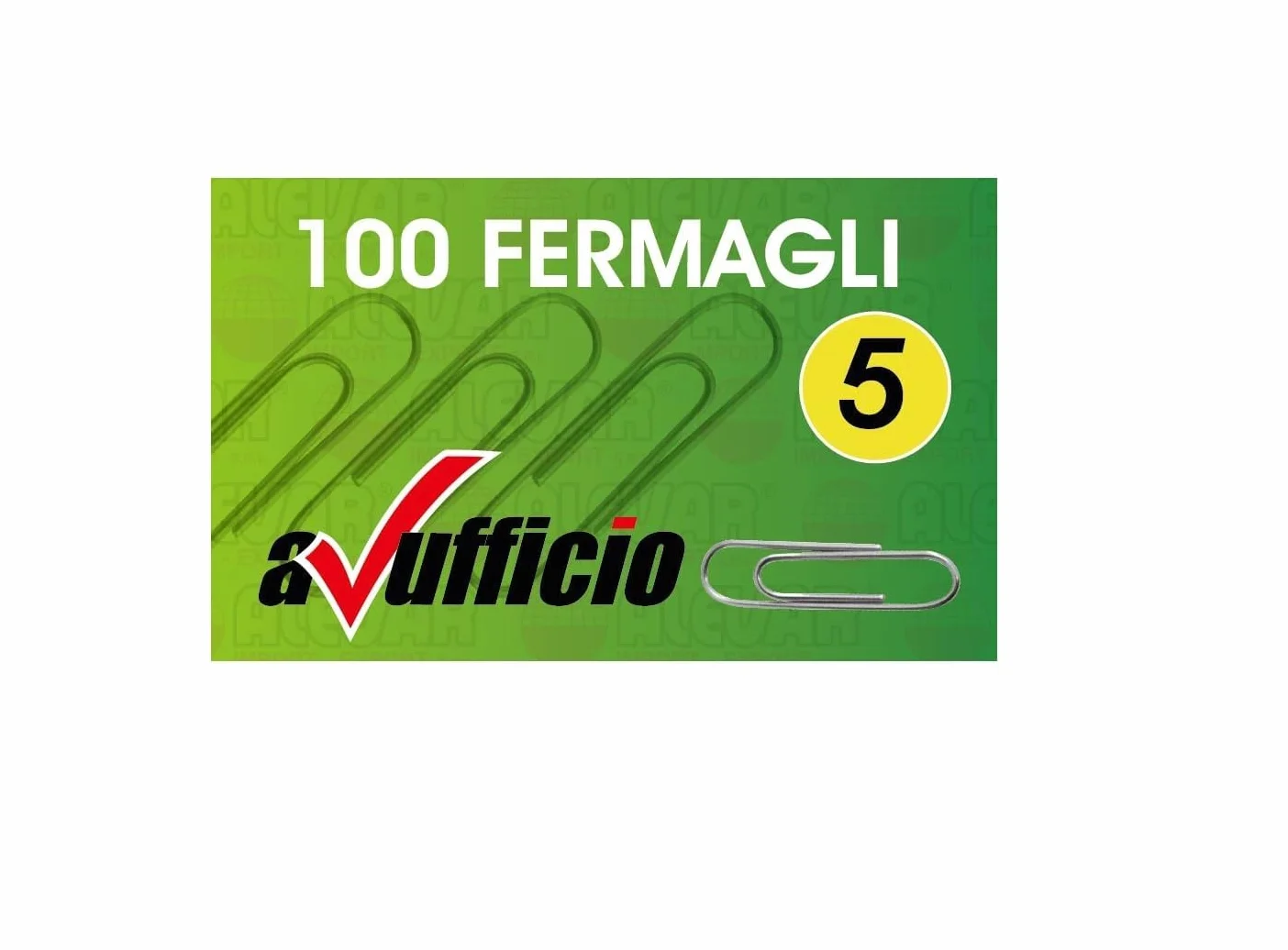 Alevar Trombones en acier 50 mm n° 5 - Lot de 100 clips de bureau