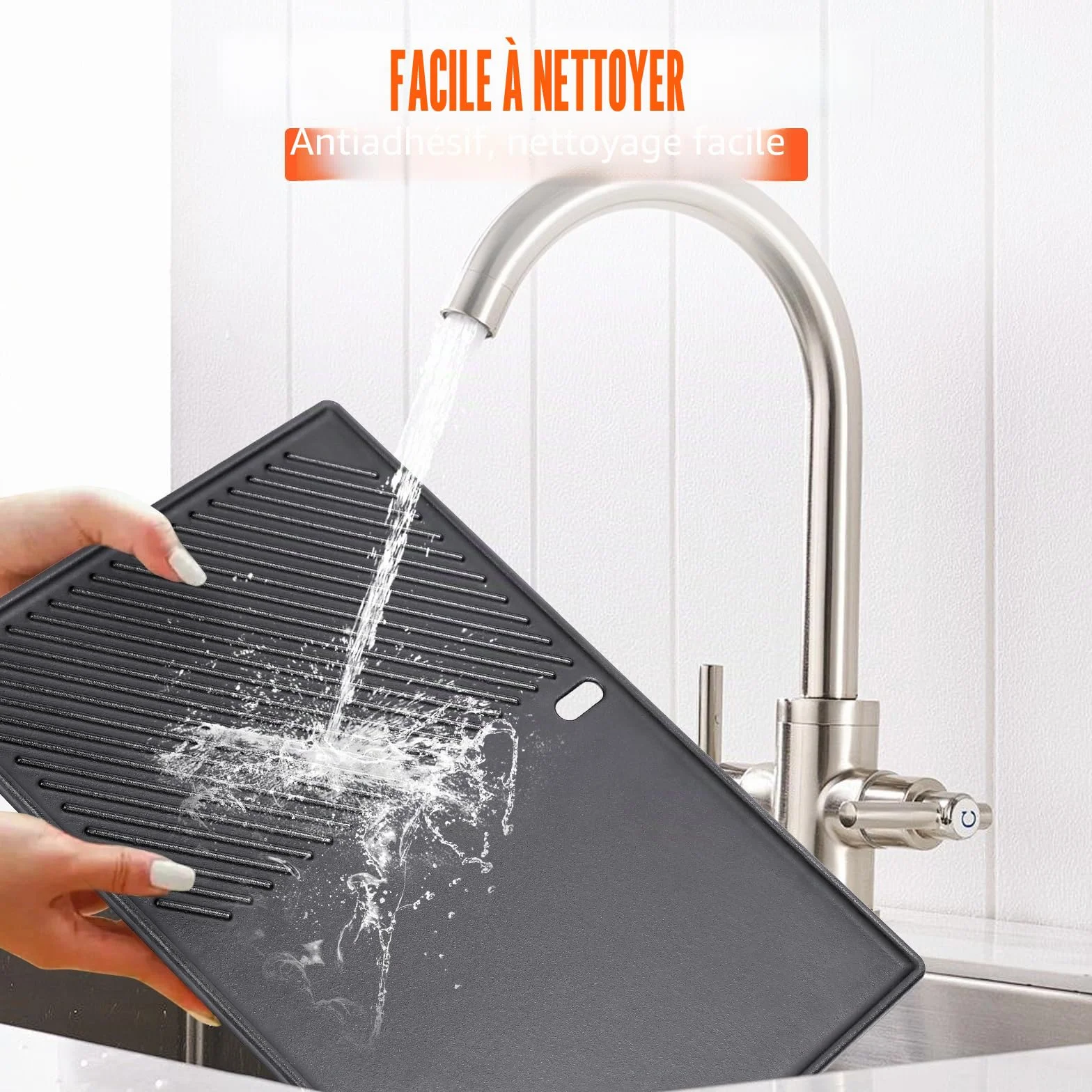 GFTIME Plancha de Plaque Cuisson 43cm x 31cm Fonte pour Landmann Triton 3/4, Enders Boston 4, Monroe PRO 4