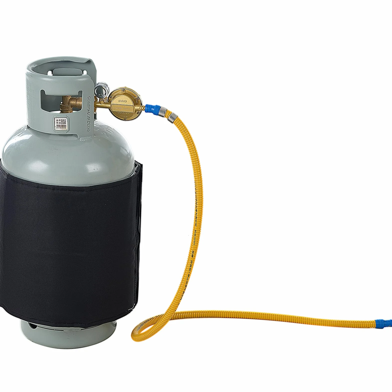 VEVOR Couverture chauffante pour bouteilles de propane 120 W, housse isolant réservoirs gaz 18 kg, thermostat interne, température max 32,22°C, tissu Oxford imperméable