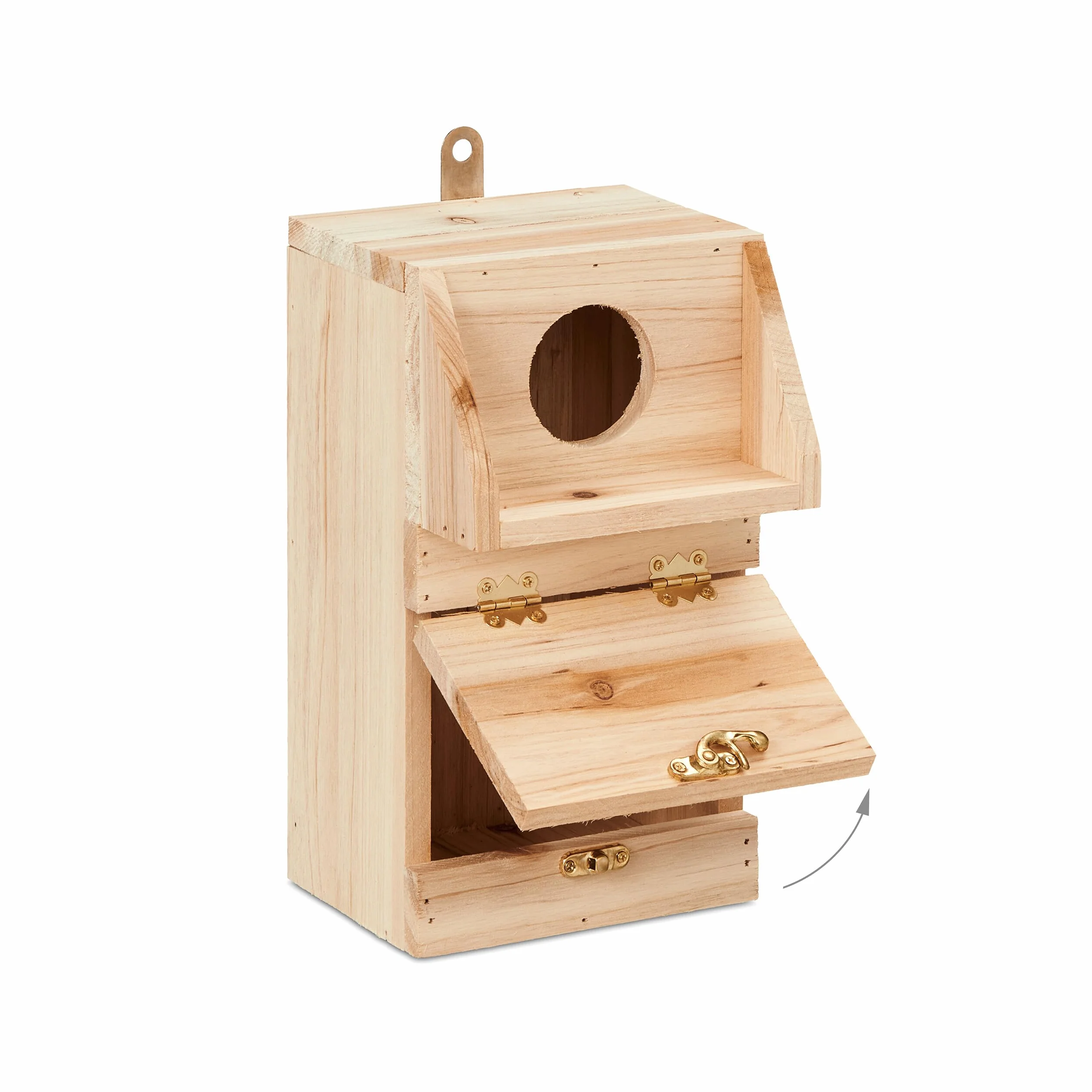 Relaxdays Nichoir d'extérieur pour Oiseaux Bois Suspendre 24,5 x 14 x 14 cm