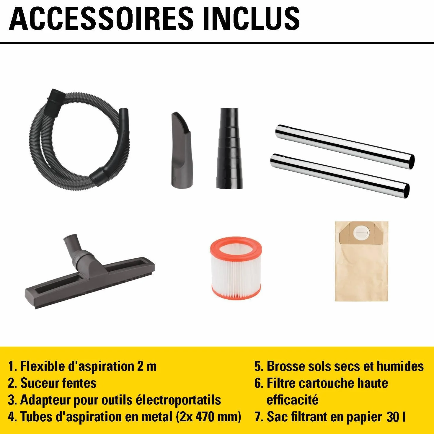 STANLEY Aspirateur Solides et Liquides SXVC30XTDE 1600 W 30 l