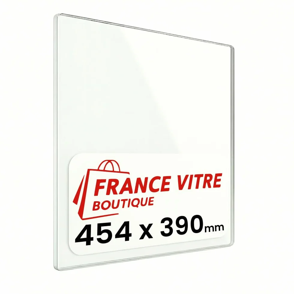 Anderson 10-454 x 390 x 4 mm Vitre d’Insert pour Cheminée et Poêle à Bois Haute Température 800°C