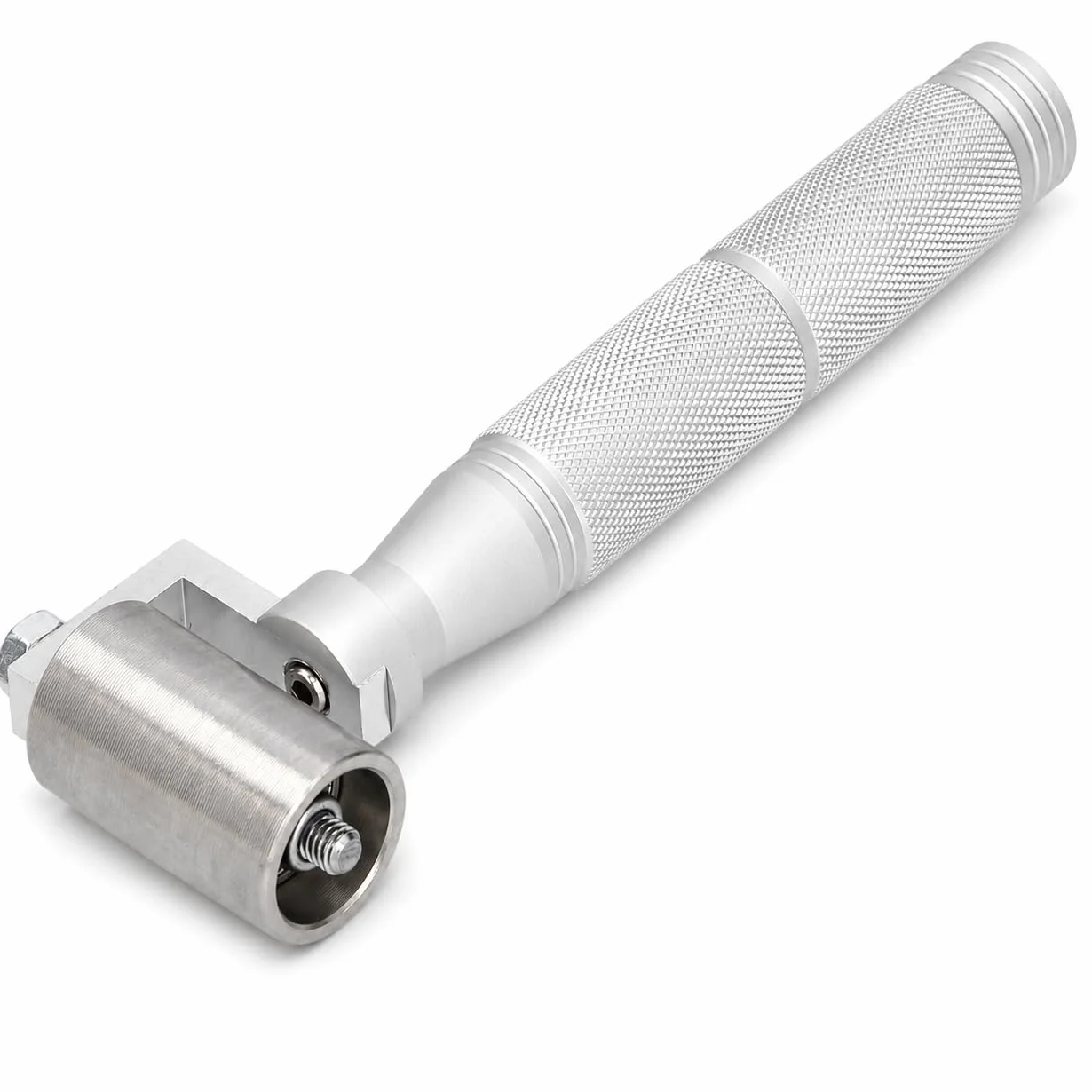 VOBOR Rouleau de Pression Plat Acier Inoxydable 40mm, Outil Marouflage Joint Papier Peint
