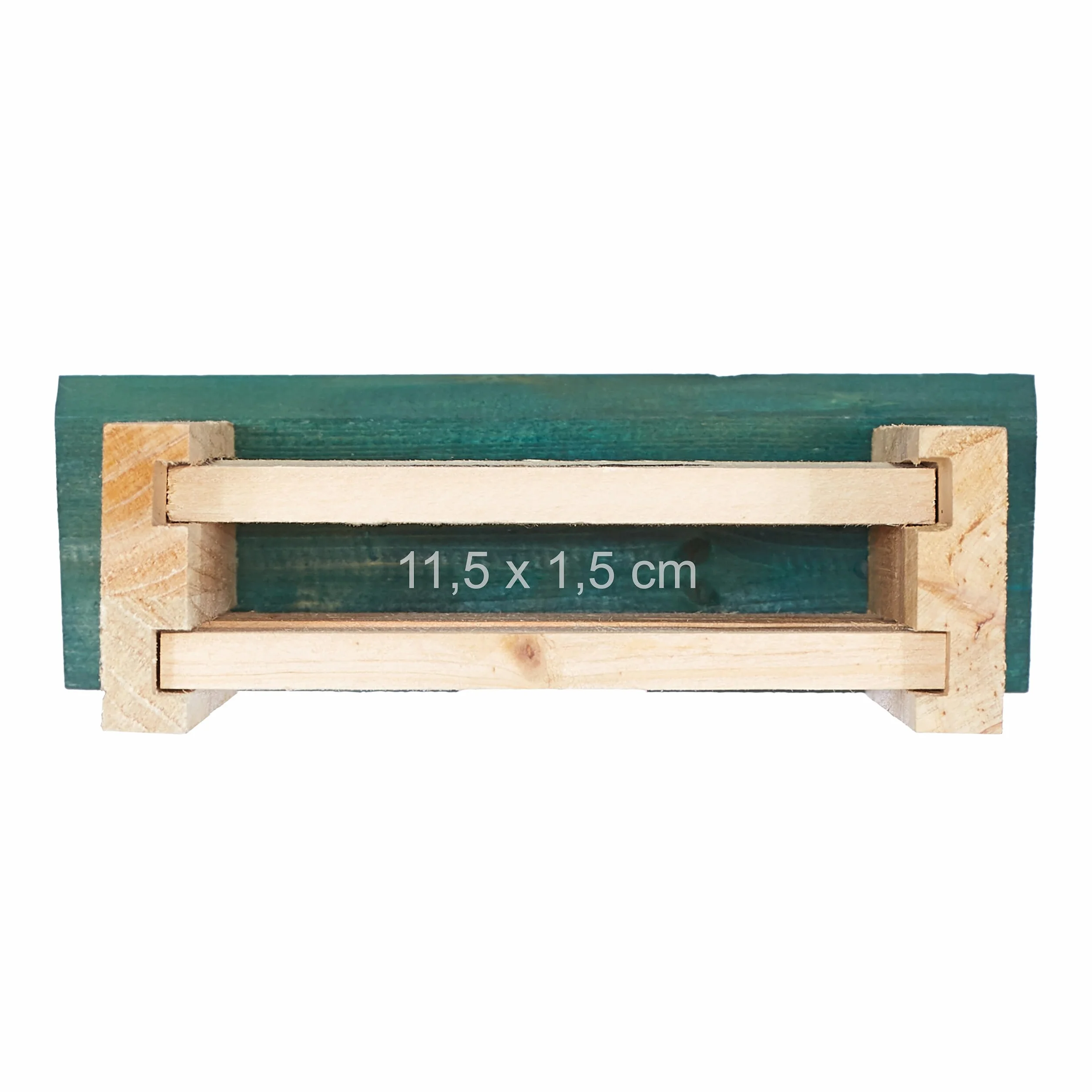 Relaxdays Nichoir à Chauves-Souris Lot de 4 Bois Non traité 25 x 18 x 6 cm Naturel Vert