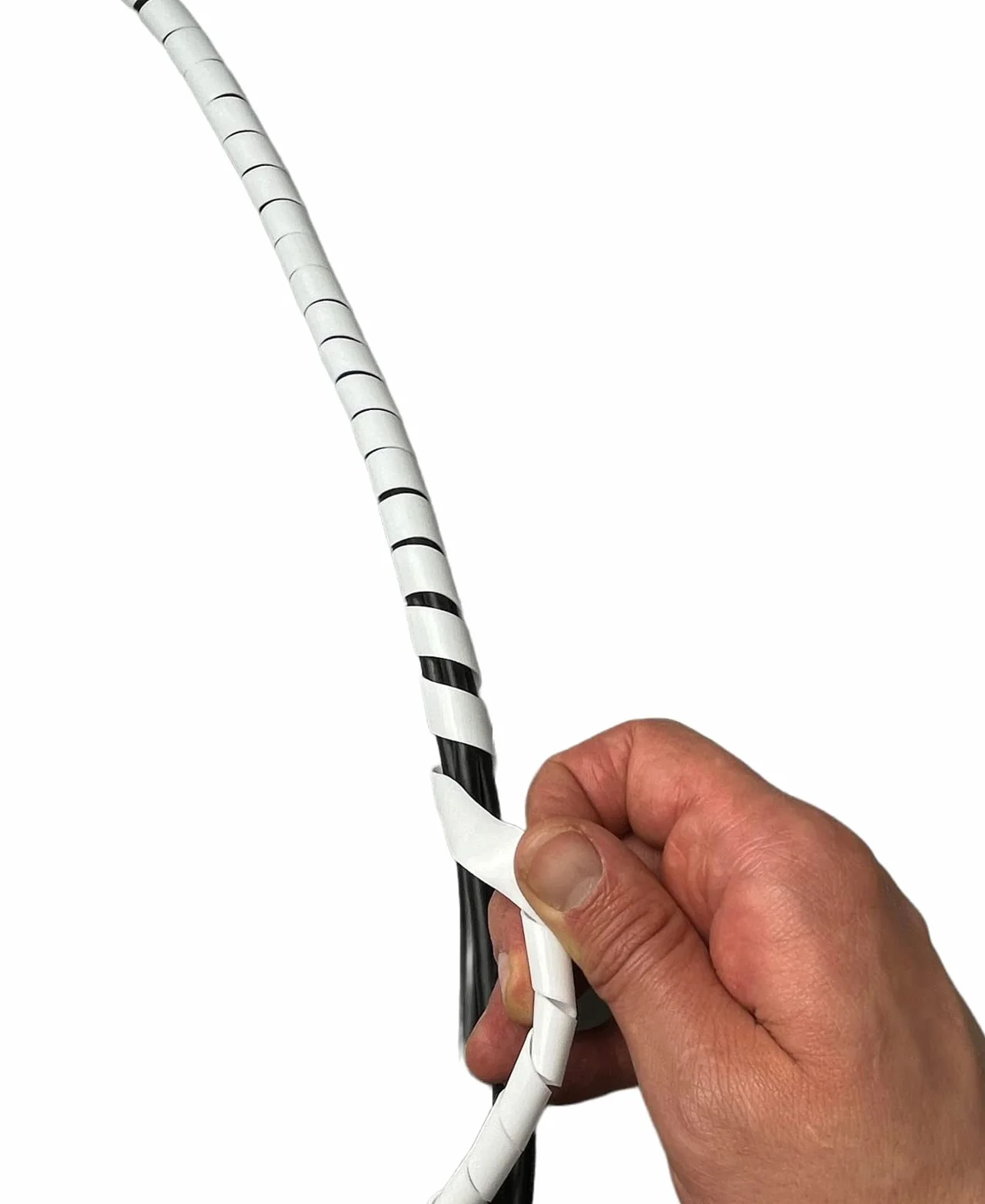 Gaine de câble spirale Blanc 12 mm 5 m