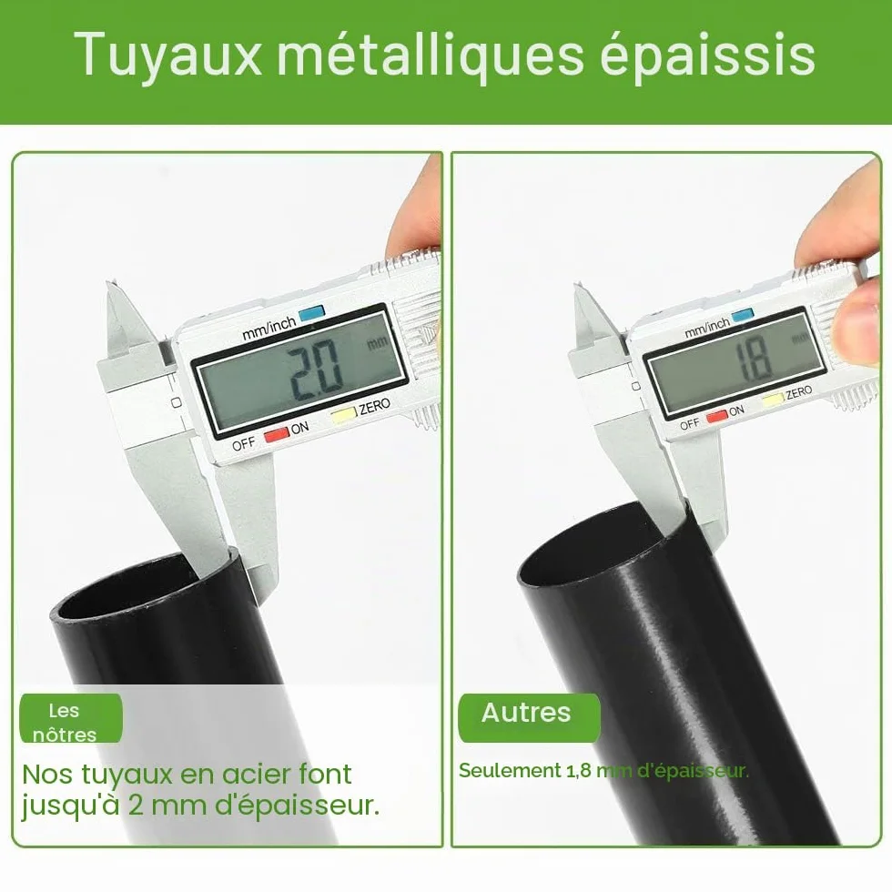 Goutime Support de hamac Portable avec Sac de Transport,Convient aux hamacs de 2,6 m de Long,capacité de 250kg,Support hamac（Noir）