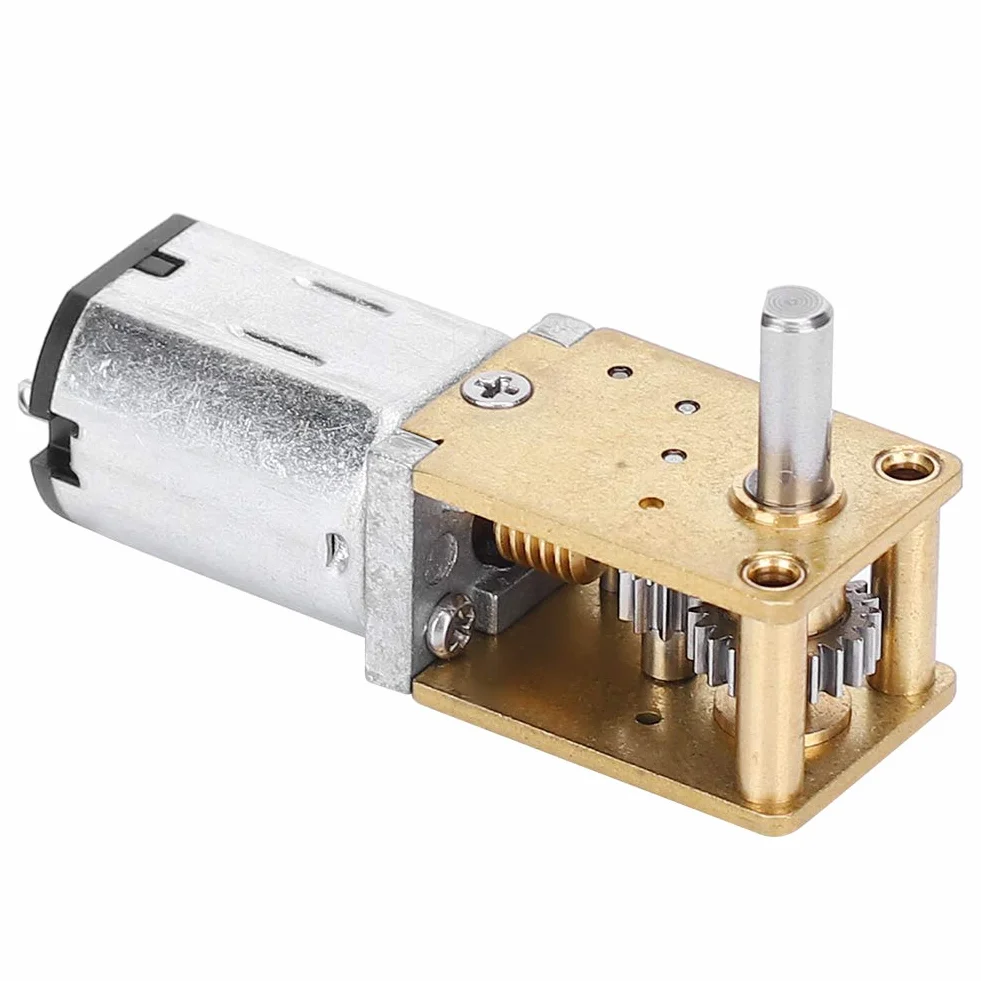 Mini moteur à engrenages en métal N20 DC12V 68RPM réduction de vitesse CW/CCW