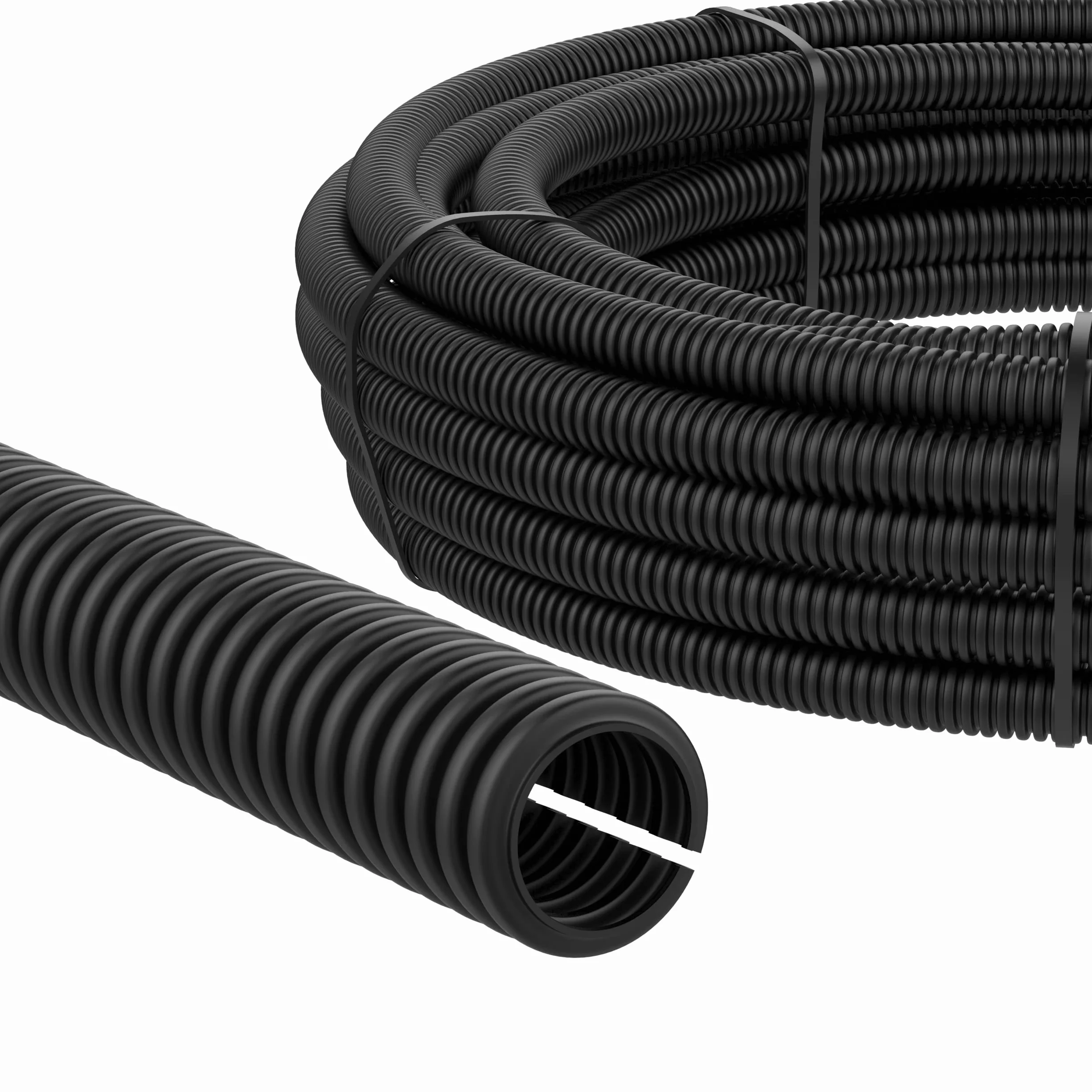 AUPROTEC Gaine Annelée Fendue 10 mm 2 m Protection Câbles
