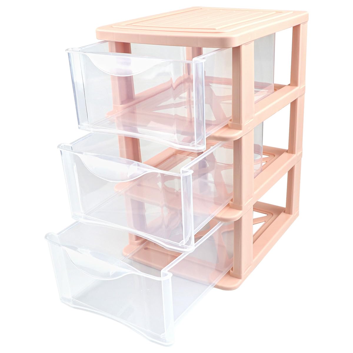 Clear 3-Tier Desk Drawer Organizer