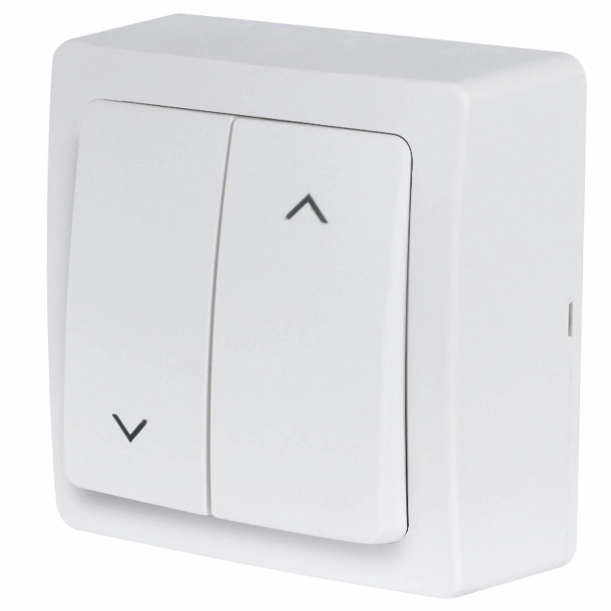 Interrupteur Volet Roulant Complet Mural Blanc 70x70x33,5 mm DEBFLEX