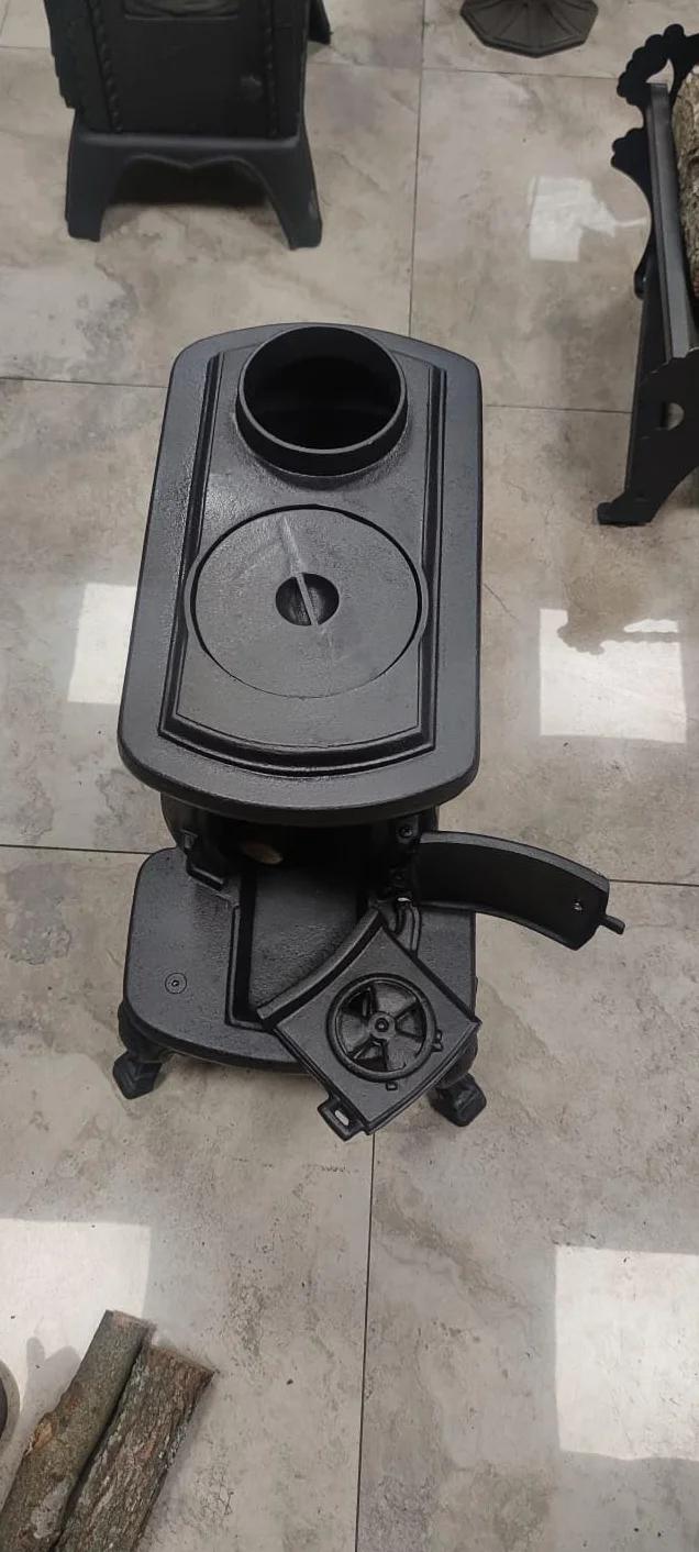 FLAME STOVES NOSTALGIA Poêle à bois et à charbon compact en fonte 25 m² Certifié ISO CE TSE