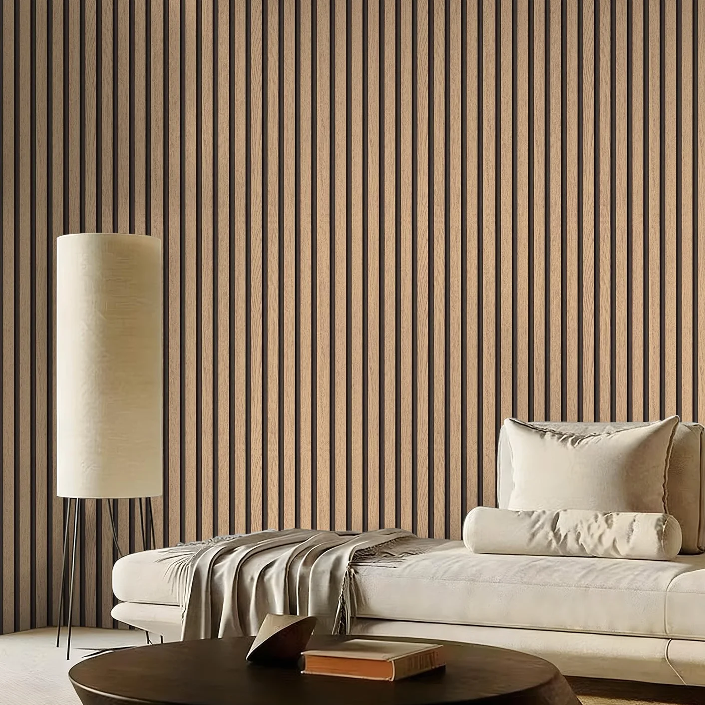 Papier peint autocollant aspect bois 44cmx300cm effet 3D imperméable pour meubles porte murale