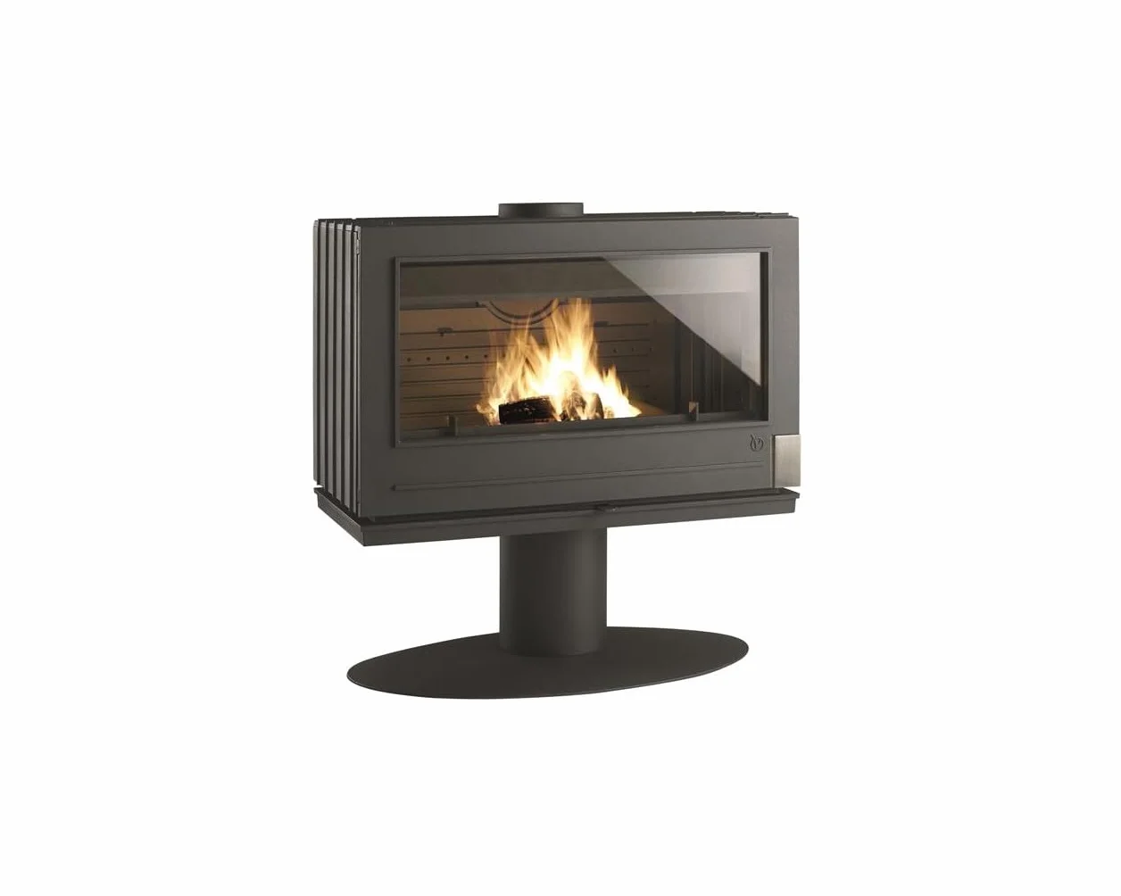 Poêle À Bois Fonte 12kw Anthracite