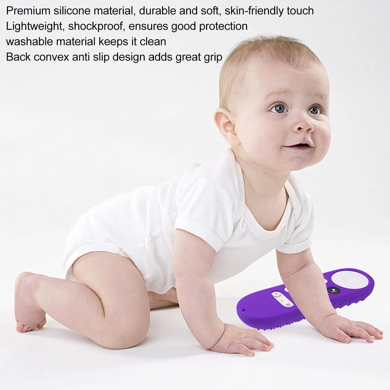 Yosoo Health Gear Coque de Protection Silicone pour Télécommande Chromecast avec Google TV (Violet)