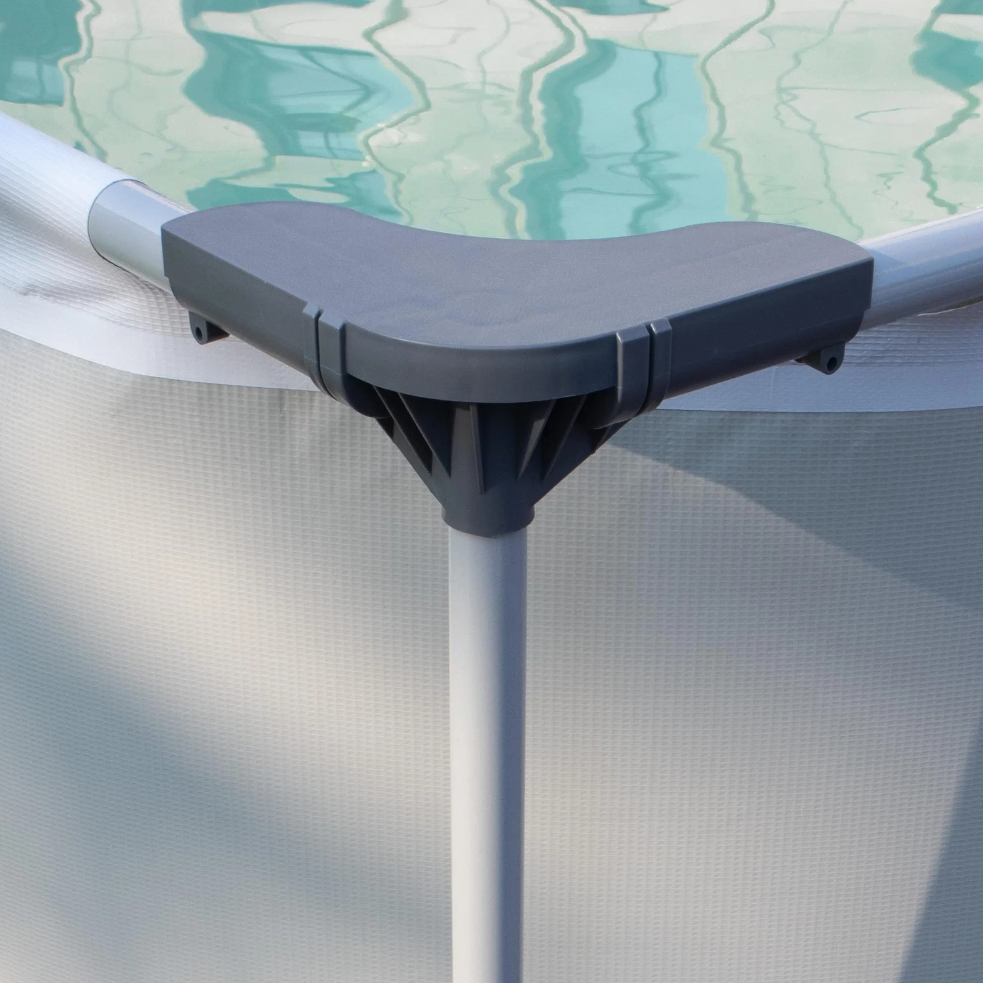 Avenli Piscine Rectangulaire avec Structure Gris
