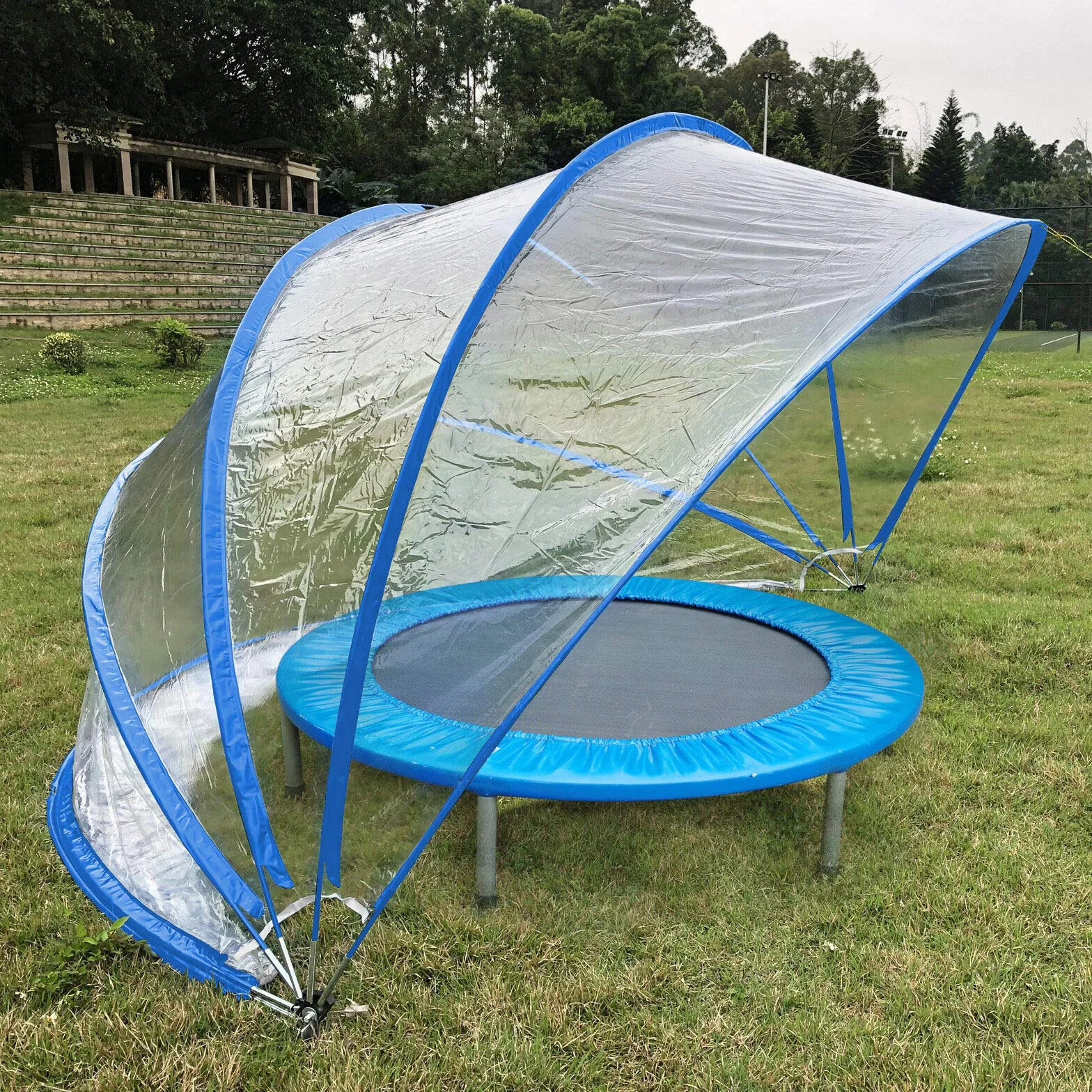 Steinbach Pavillion Tente Cabrio Dome 440 x 220 cm Bleu