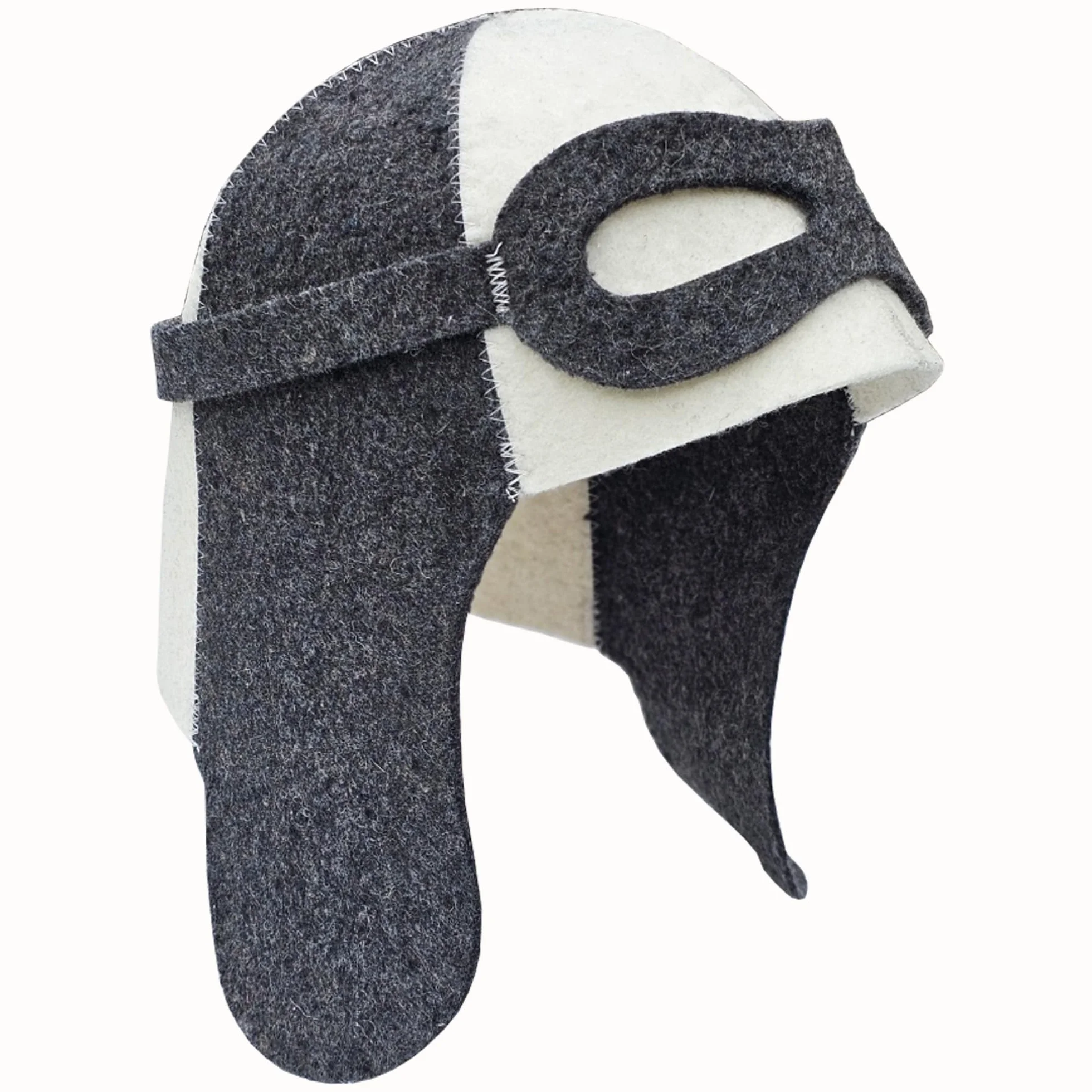 Chapeau de sauna en feutre 100% pour homme - Bonnet aviateur brodé