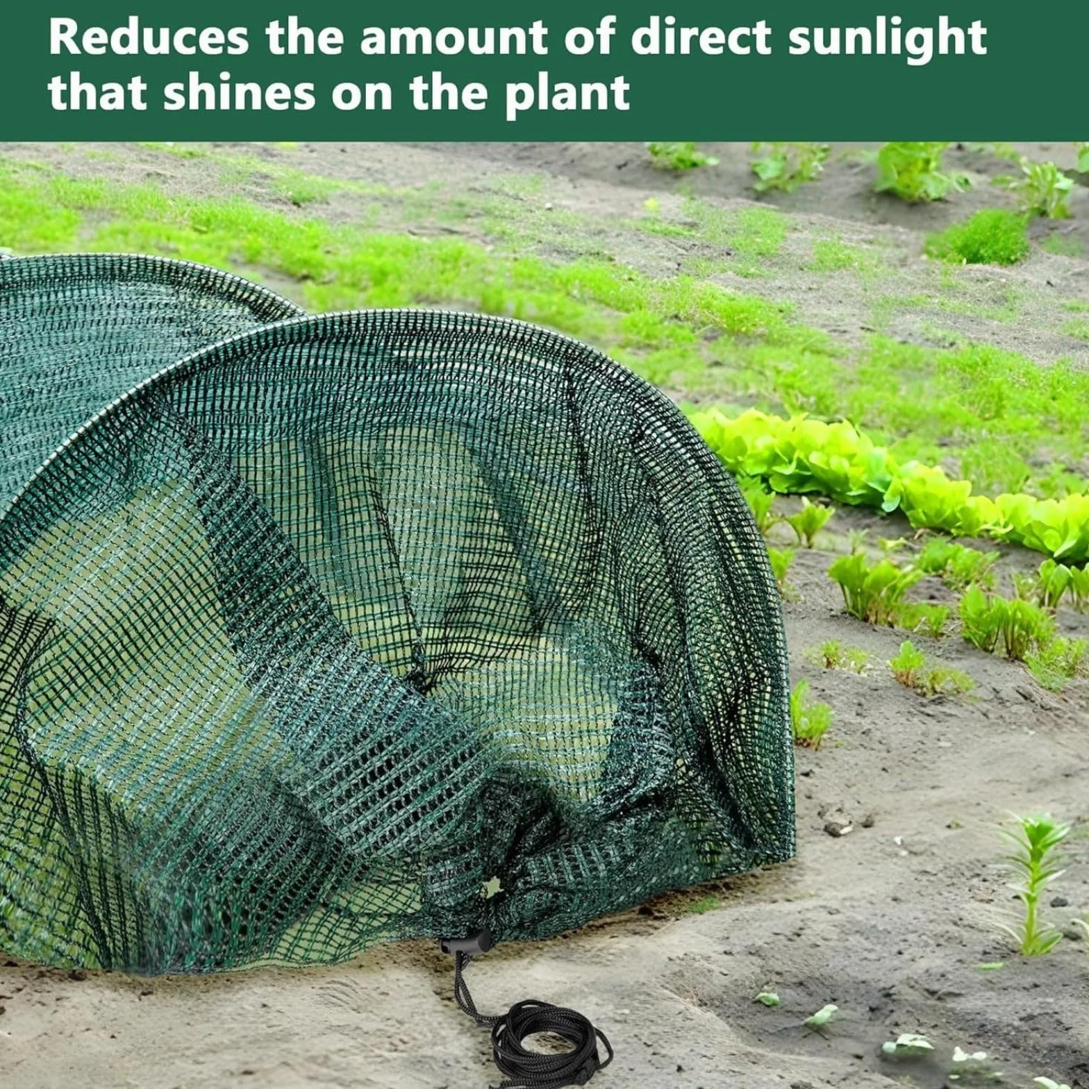 Générique Tunnel de Jardin en Maille, Tunnel de Plantation agricole, 300 x 45 x 45 cm, Résistant au Gel, Protection Contre Les intempéries pour Jardin Potager Protection Contre Le Gel Serre