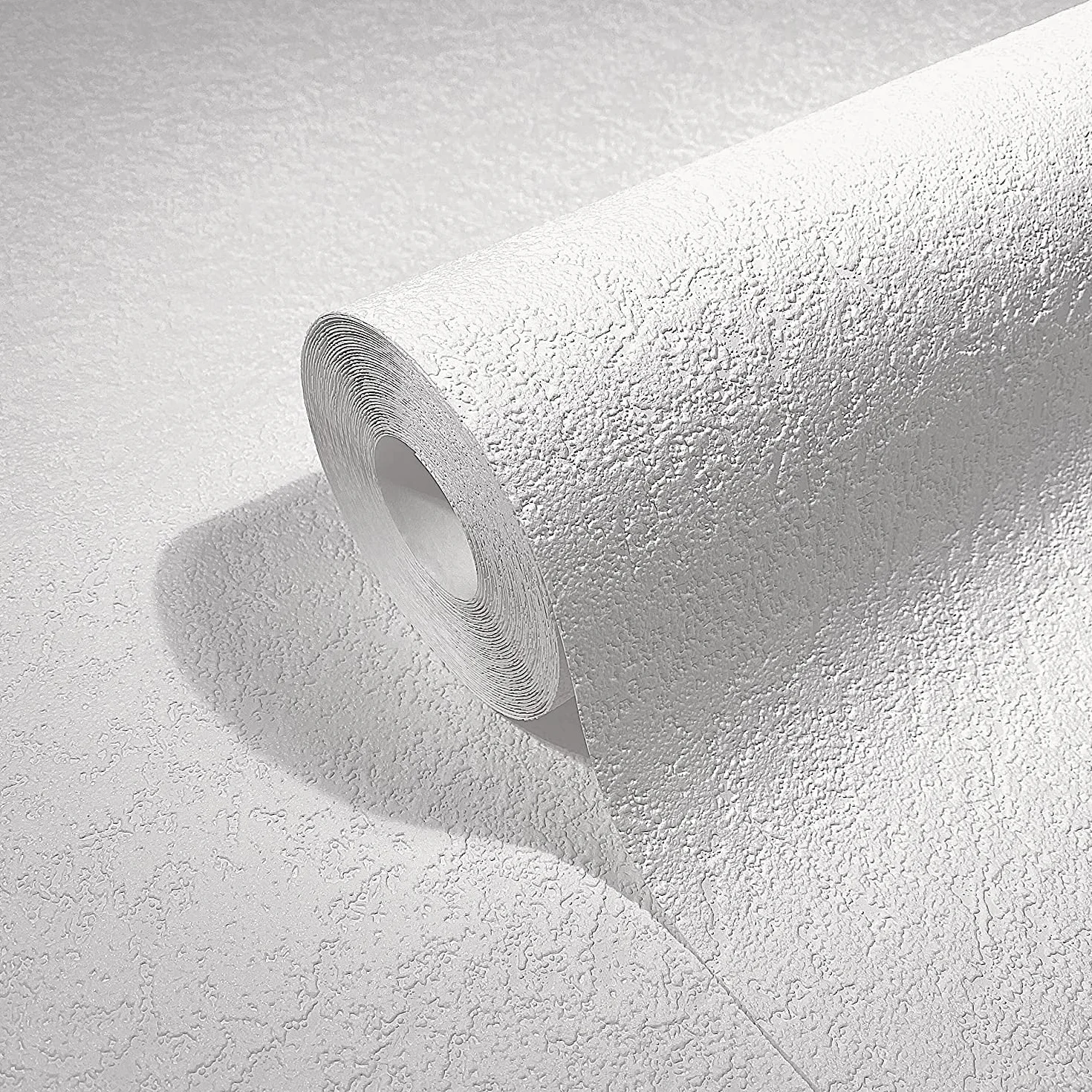 Marburg Papier peint blanc aspect crépi 10,05 x 0,53 m Fabriqué en Allemagne