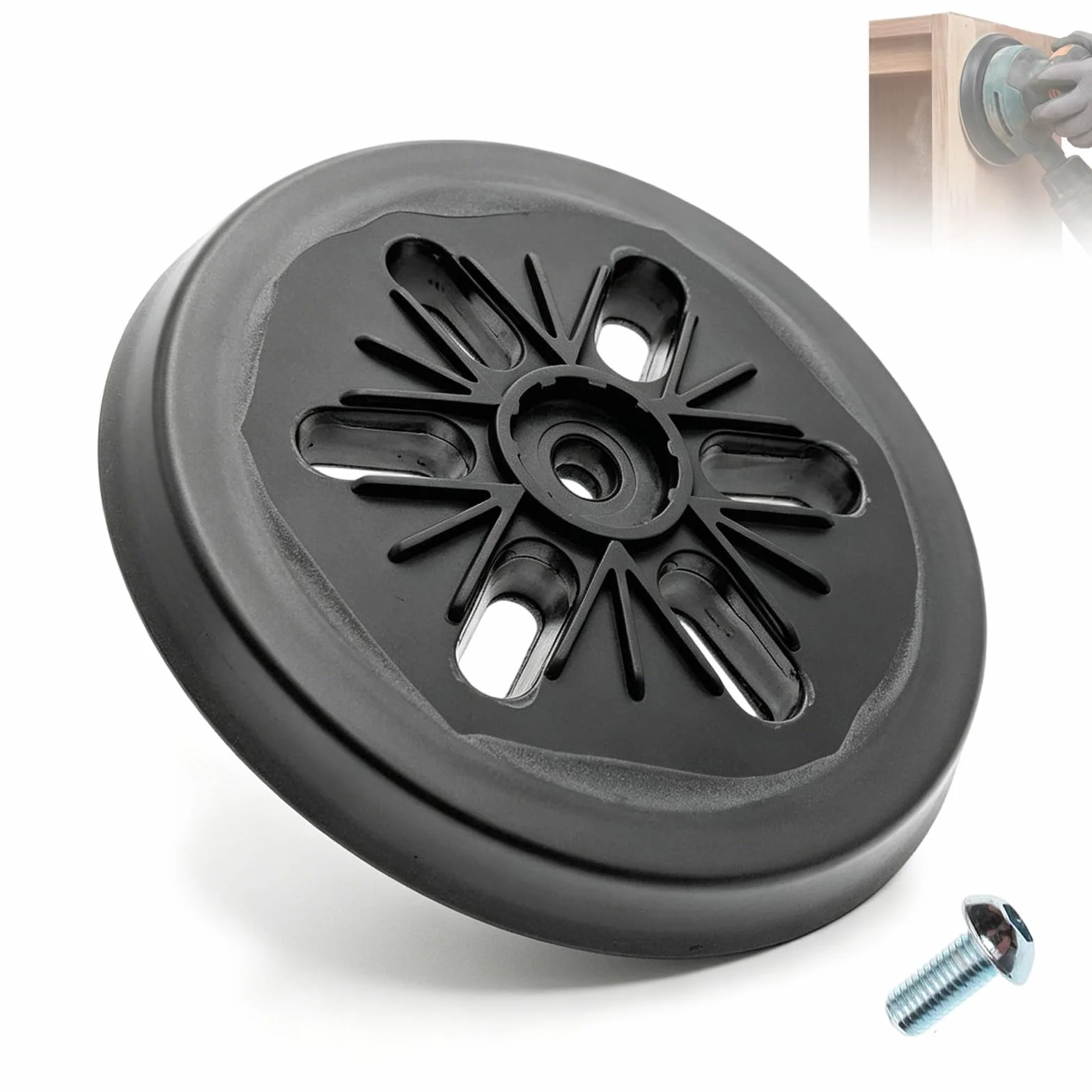 Plateau De Ponçage 150 Mm Bosch Compatible GEX 150 6 Trous Vis Ponceuse Excentrique