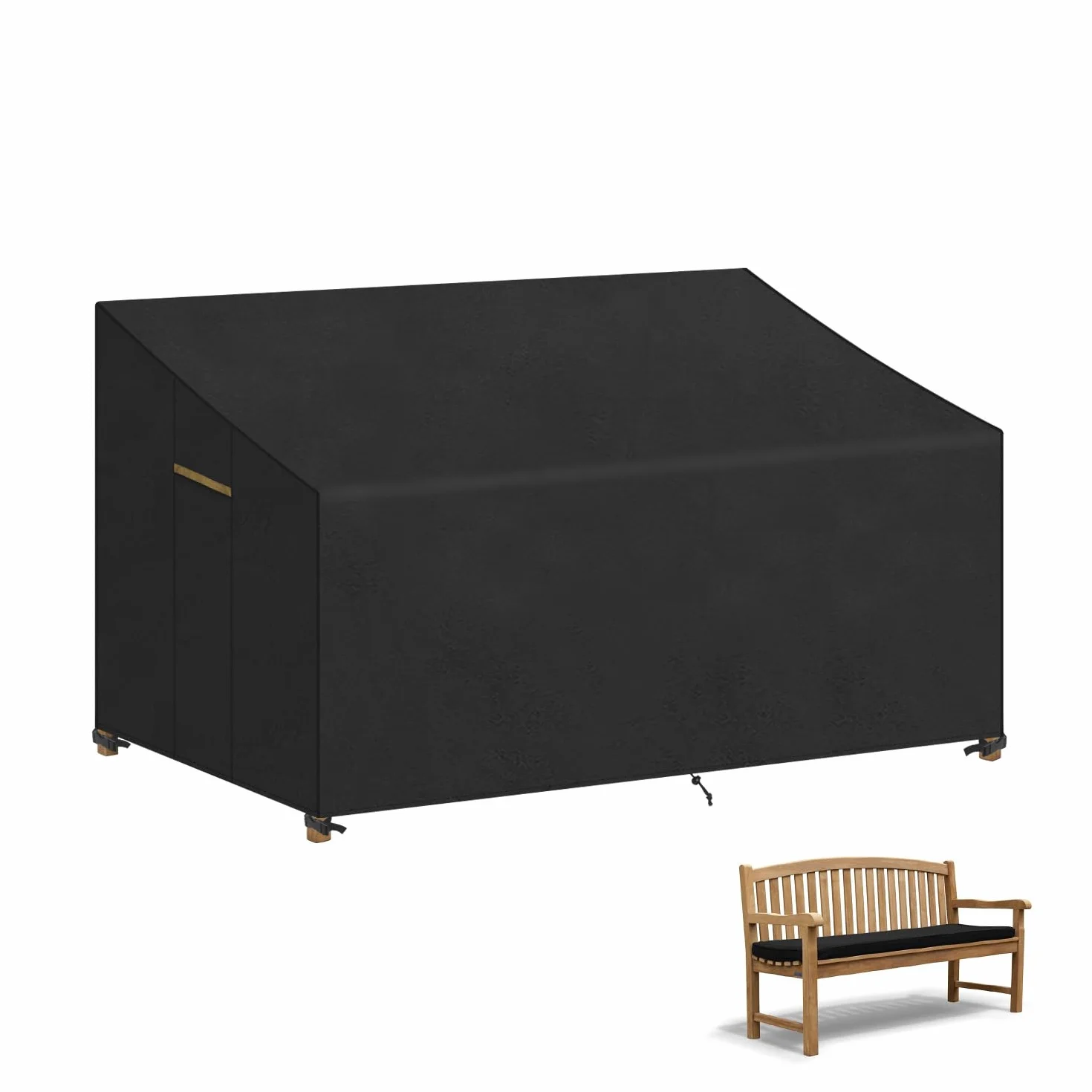 VANSHEIM Housse de Protection pour Banc 3 Places Extérieur Jardin