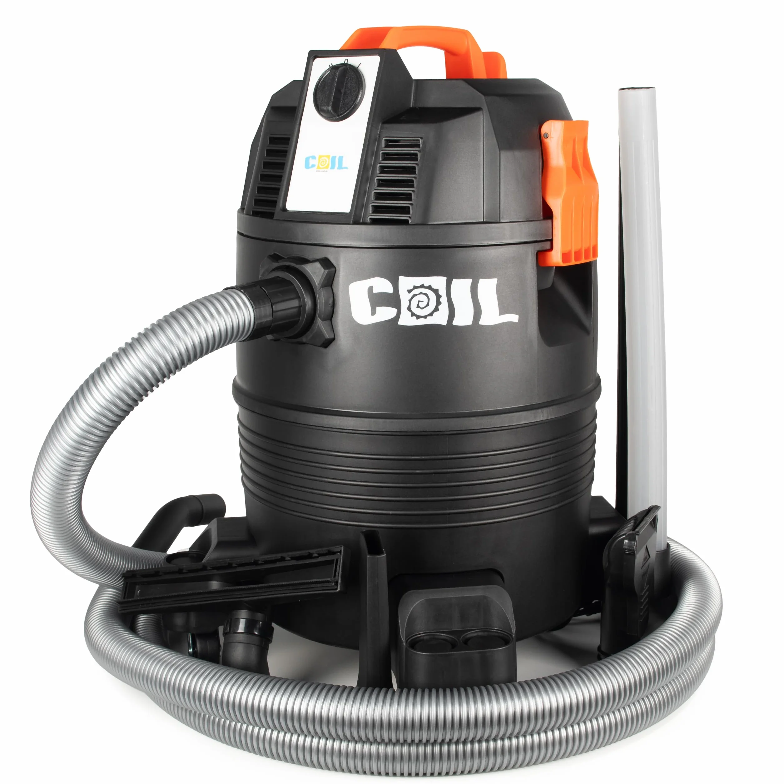 COIL Aspirateur de boues de bassin, aspirateur de boue, aspirateur de piscine, réservoir (35 l), fonction ventilateur, deux modes de fonctionnement, puissance d'aspiration : 18 KPa, 1600 W
