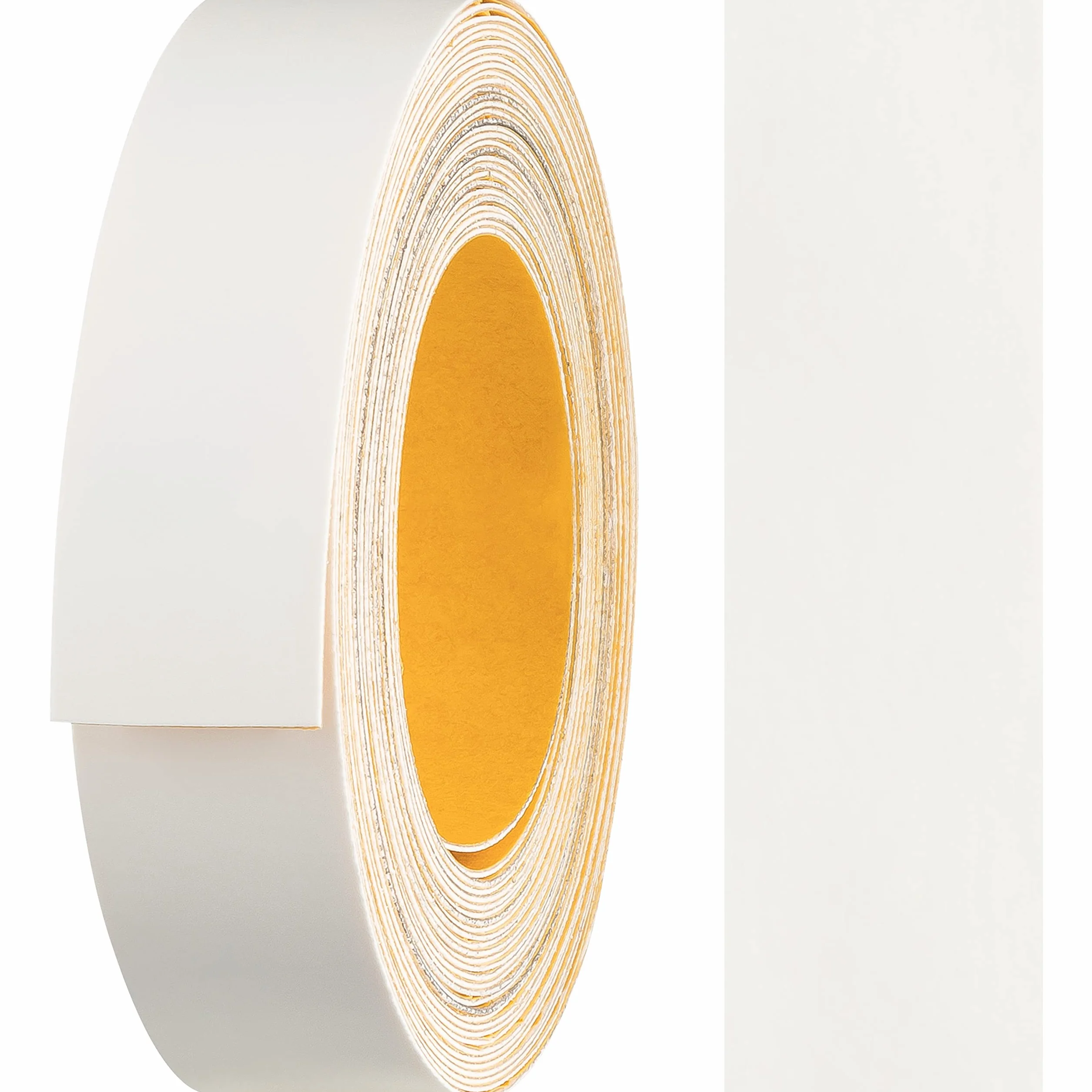haggiy Ruban de Chant en mélamine Autocollant 18 mm x 5 m pour Meubles Blanc