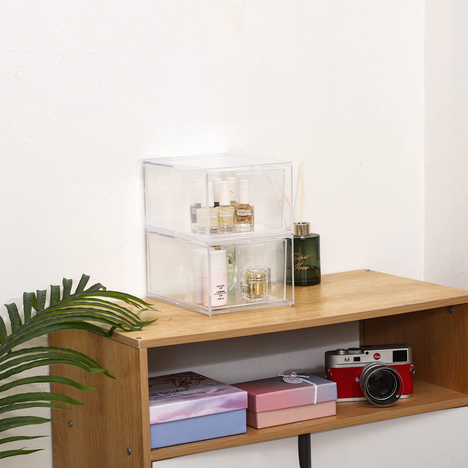 Clear Stackable Acrylic Cosmetic Organizer