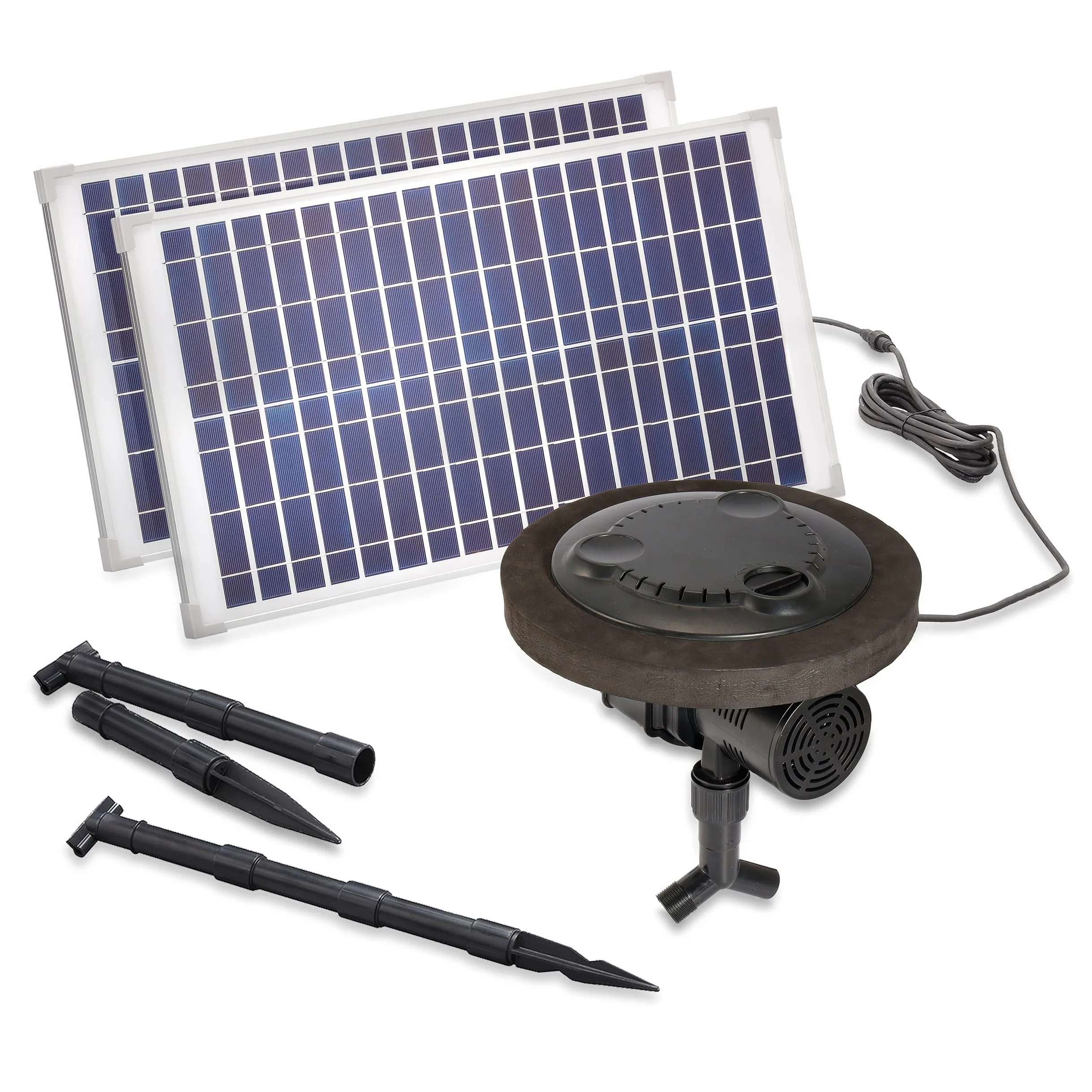 Flottant Solaire Aérateur pour Étang Puissance Float 1000-50 Wp - 2500l / Hauteur Pompe - Hocheffektives Eau Mélange Air - Esotec 101892