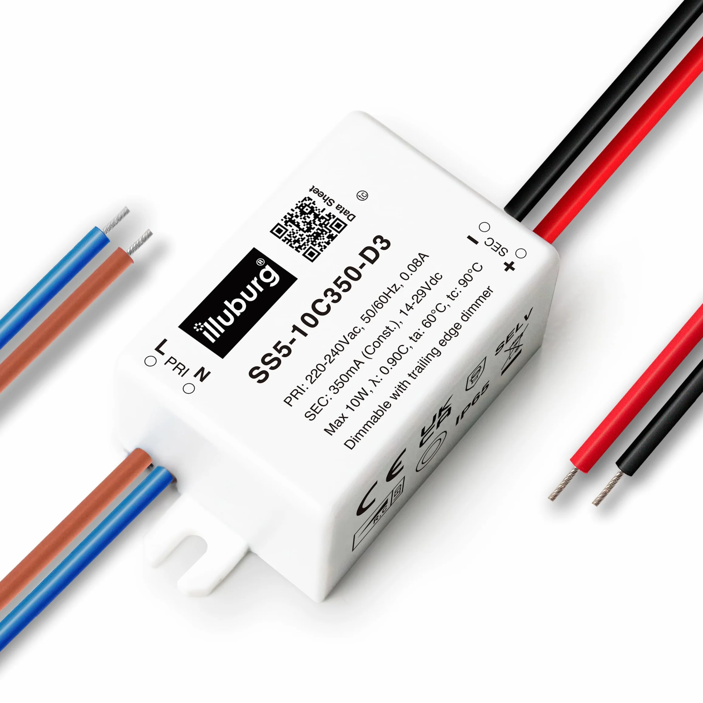 Transformateur LED Variable TRIAC 350mA Courant Constant 5W-10W Driver