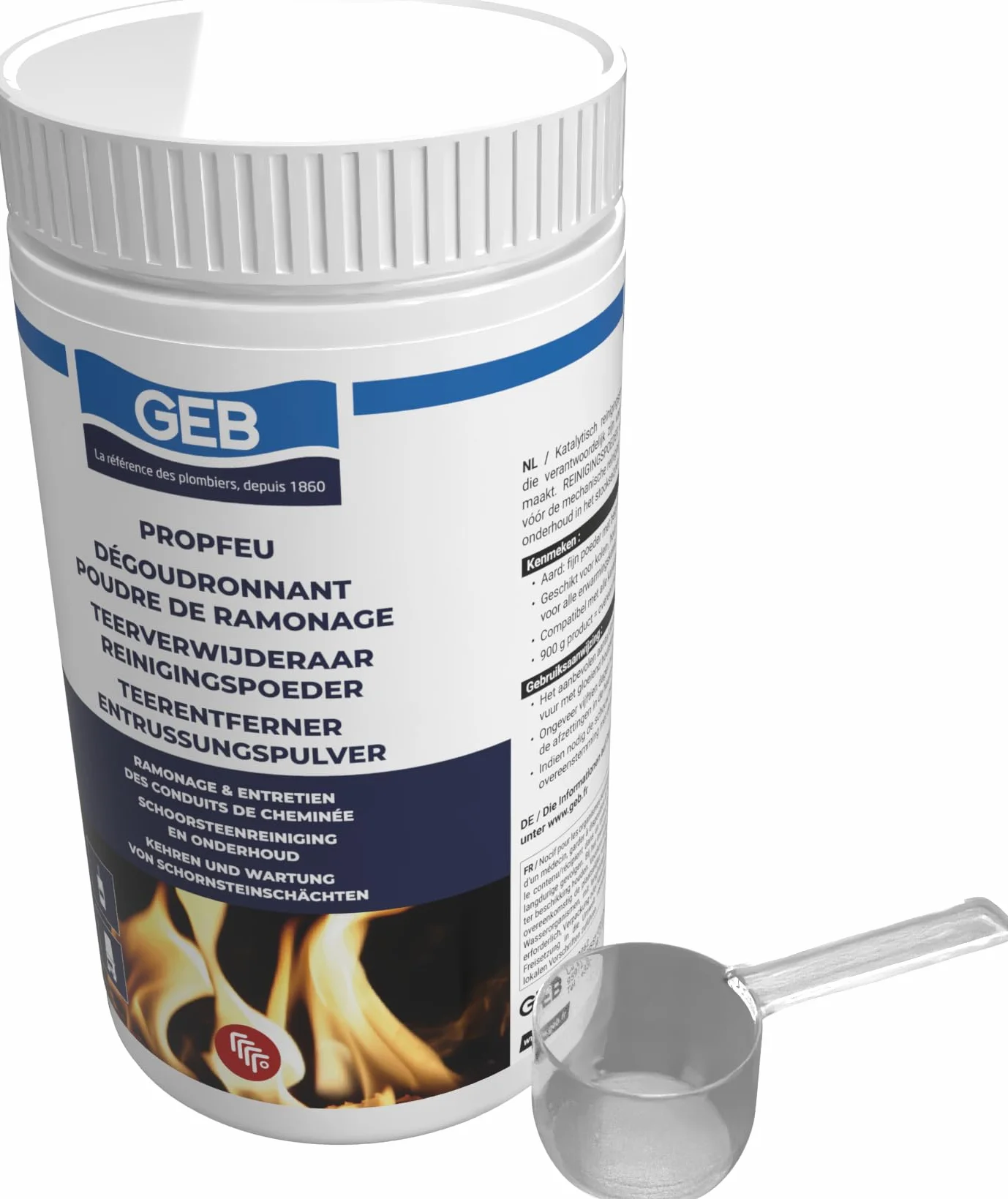 GEB 821502 Propfeu Poudre Pot 900 g Clair