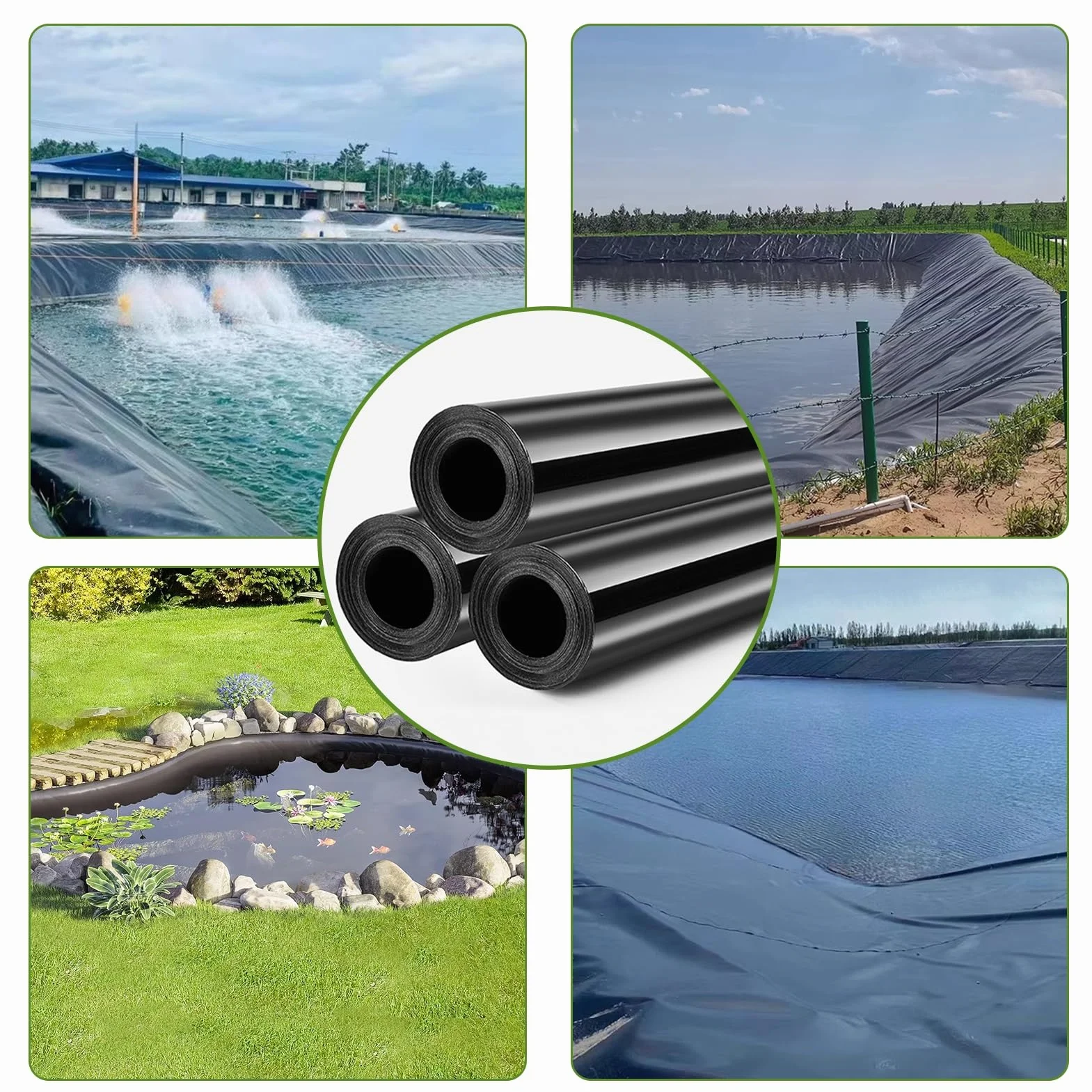 Bâche de bassin robuste 6 x 7 m – Membrane imperméable polyéthylène pour piscine de jardin