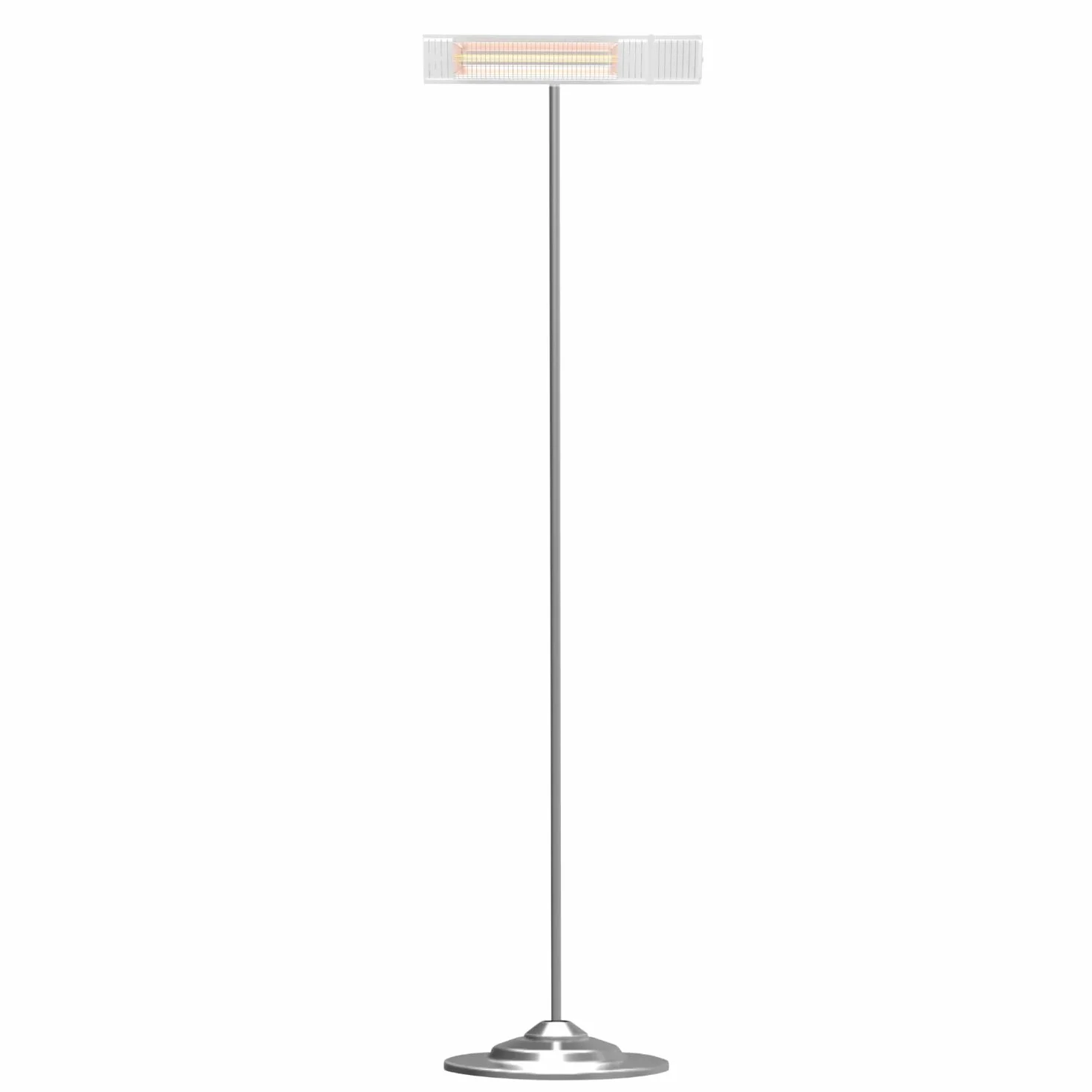 HOME It Support de sol réglable pour chauffage de terrasse 52-188,5 cm Tube acier robuste